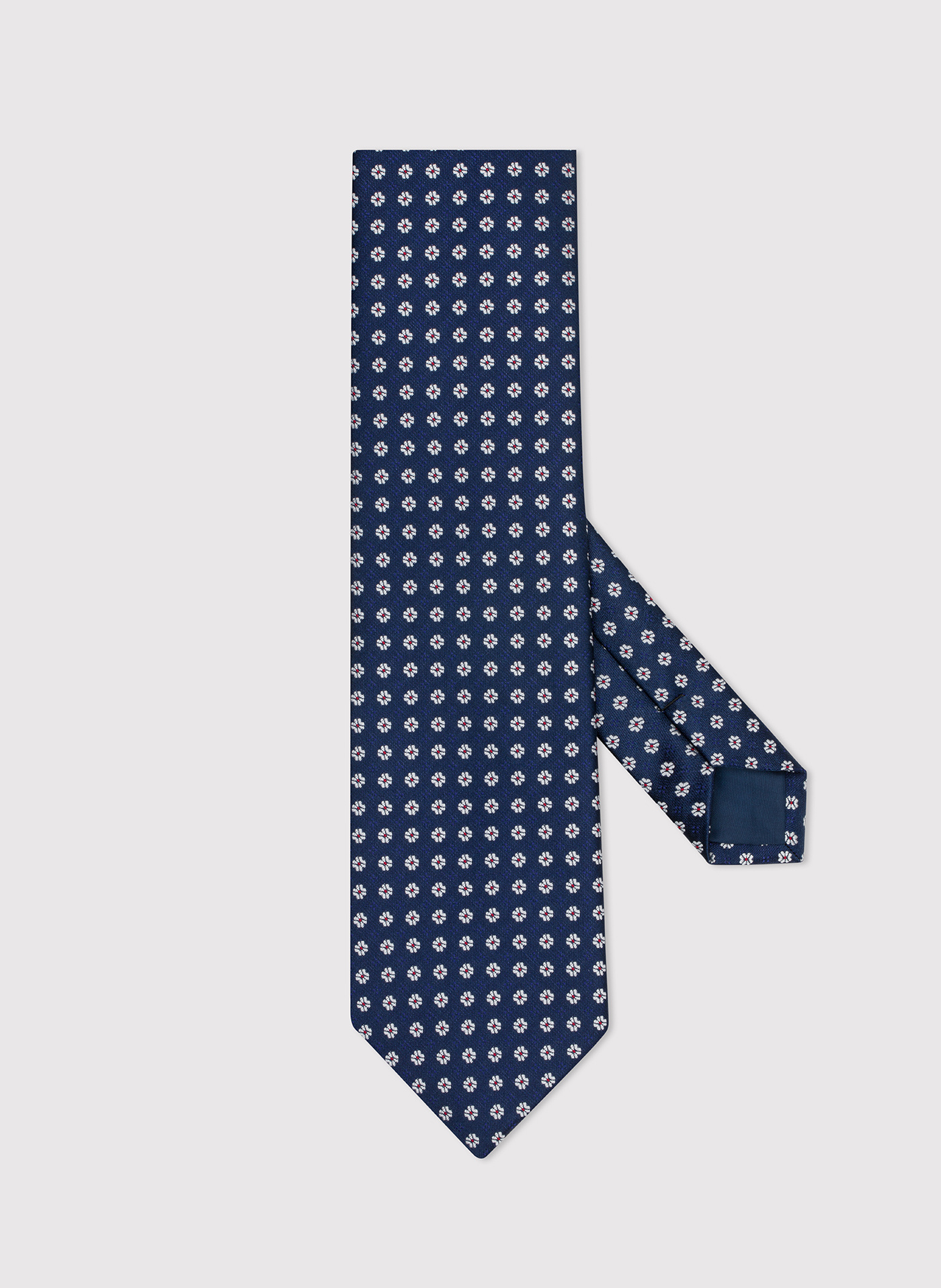 PAKO LORENTE – Granatowy krawat męski w drobny wzór