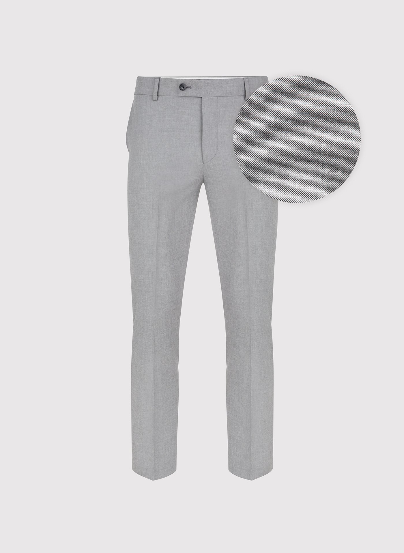 Szare spodnie ganiturowe