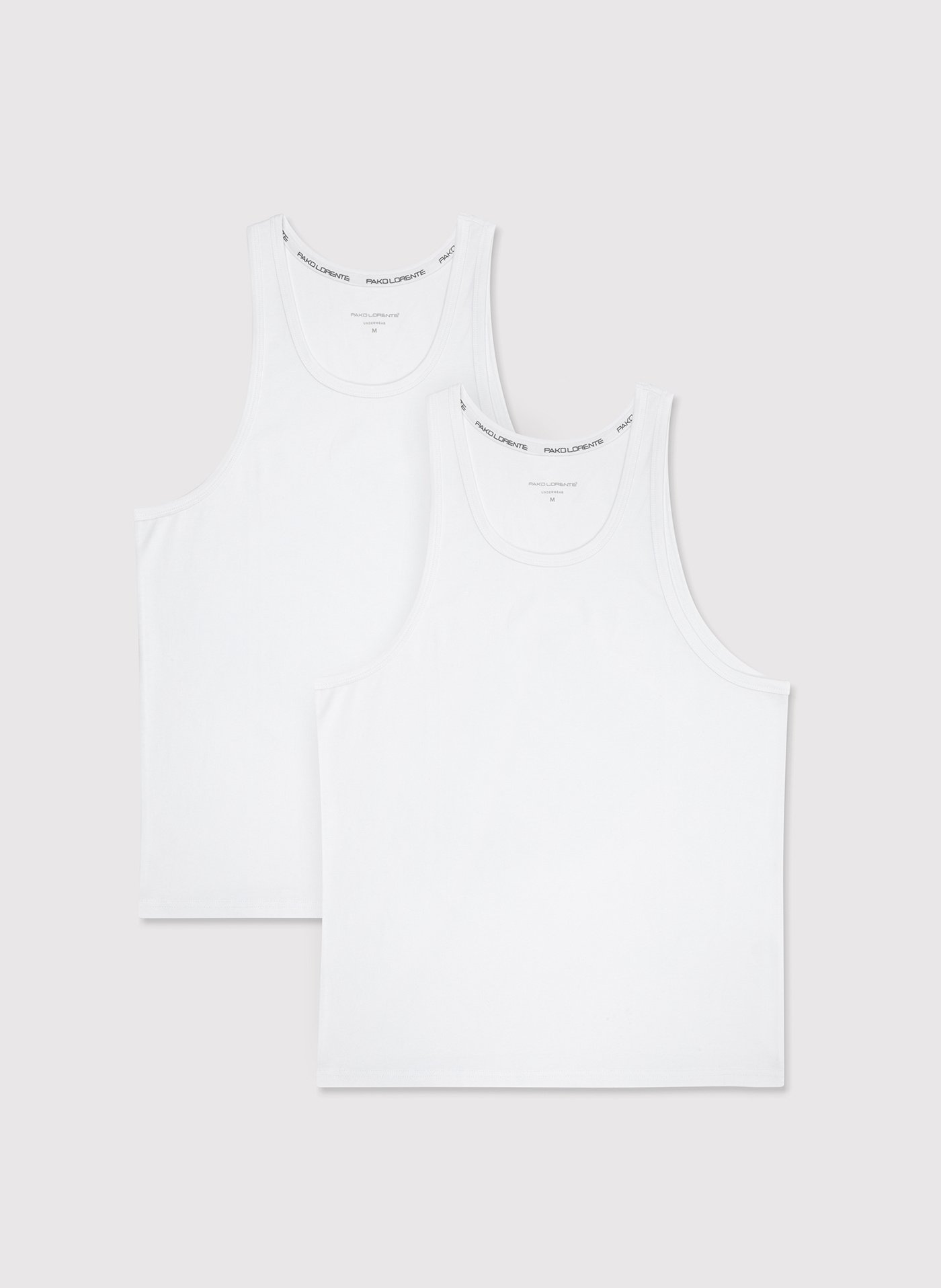 PAKO LORENTE – Tank top w białym kolorze, dwupak
