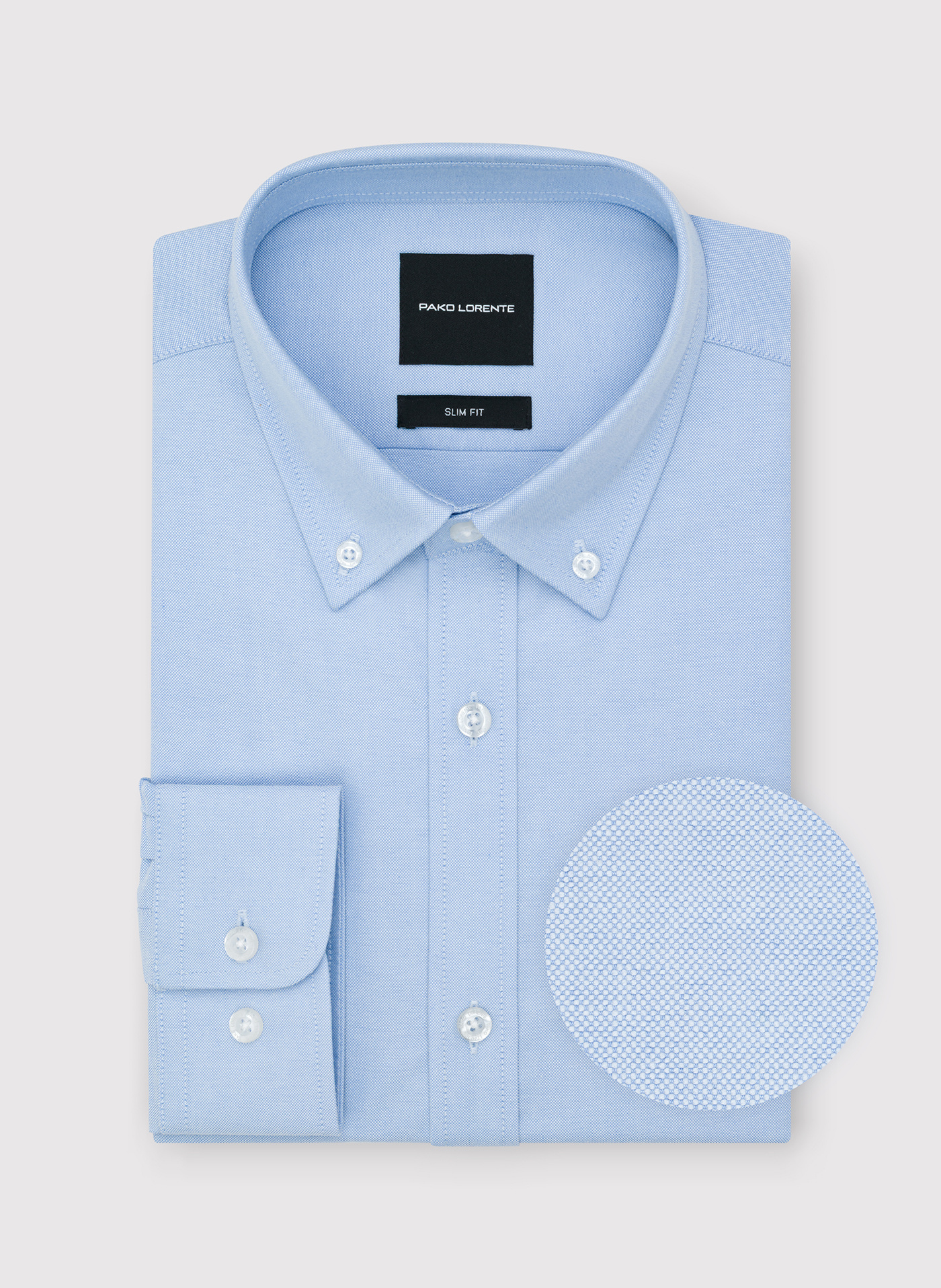 PAKO LORENTE – Niebieska koszula męska