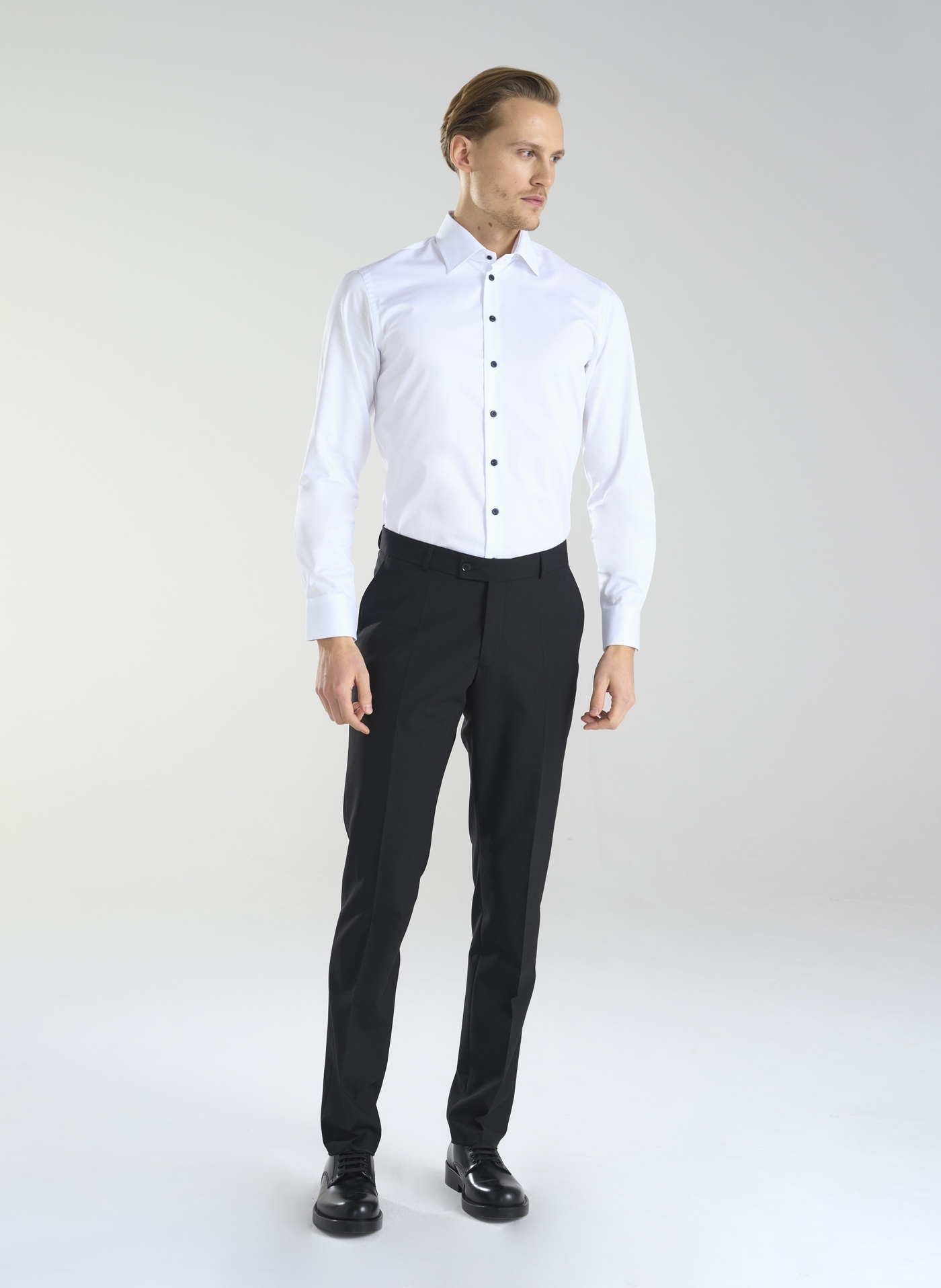 PAKO LORENTE – Biała koszula męska z bawełny P24SP-1X-036-B-S - Pako Lorente