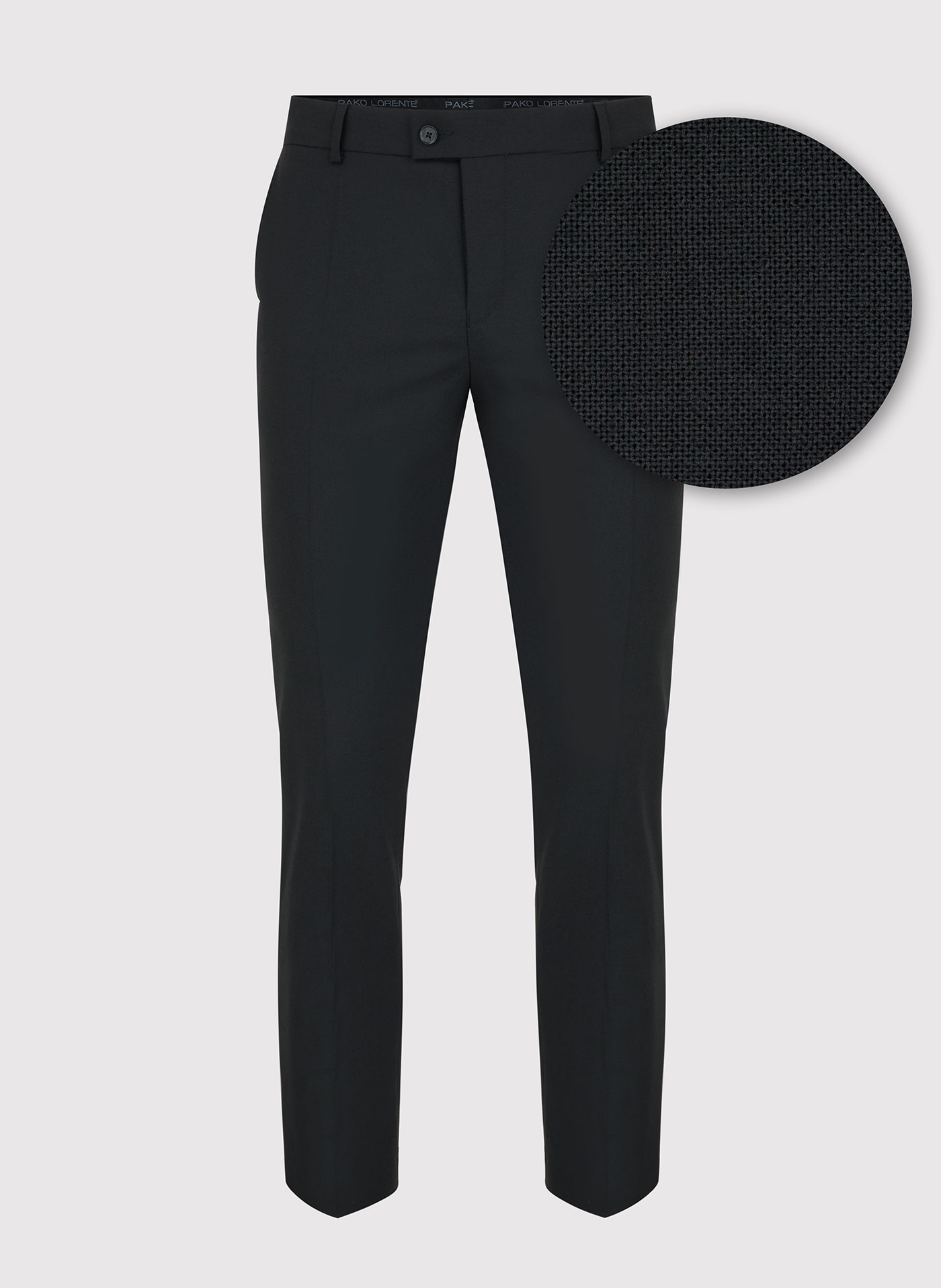PAKO LORENTE – Spodnie garniturowe w kolorze czarnym