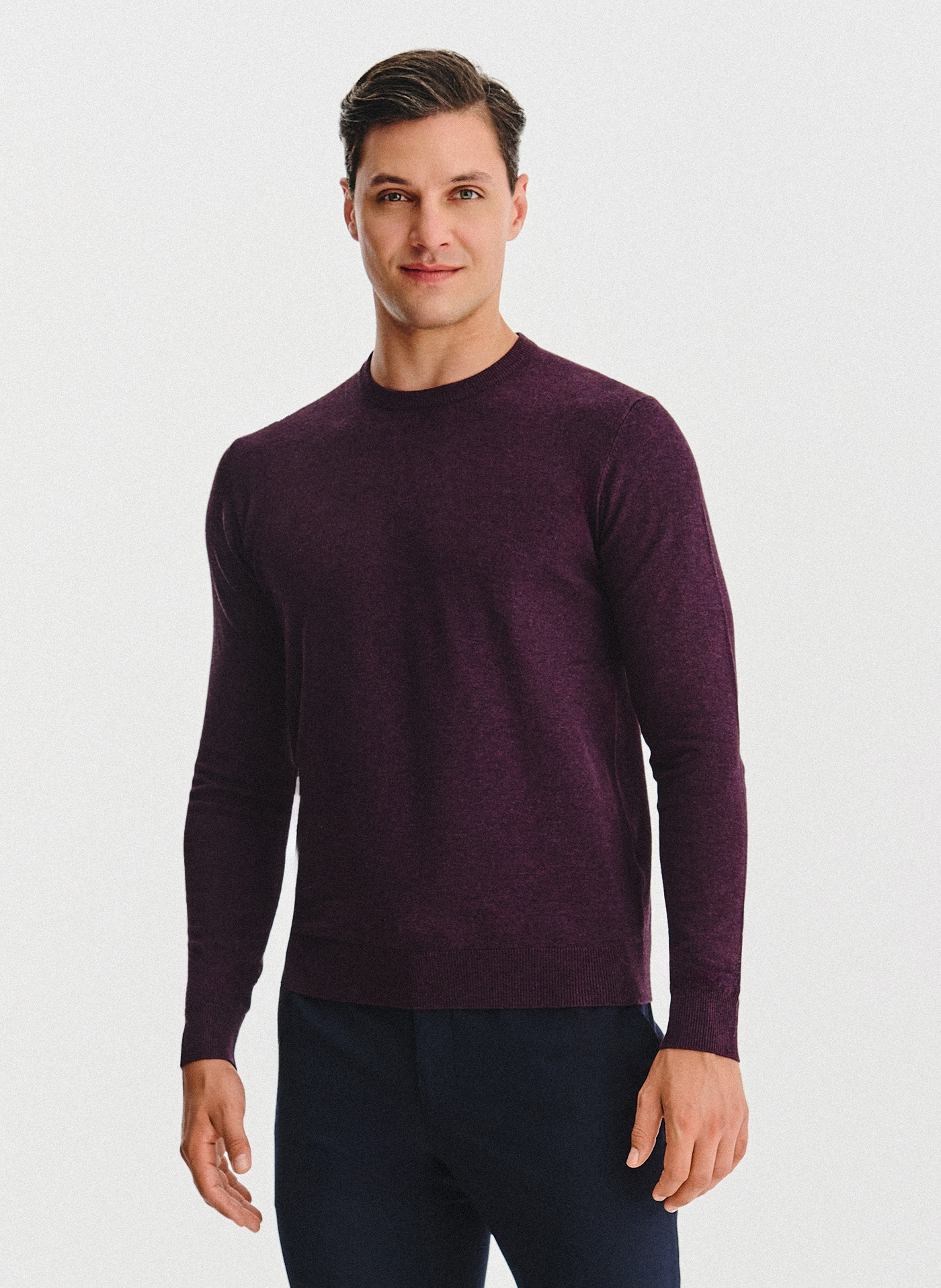 PAKO LORENTE – Fioletowy sweter męski