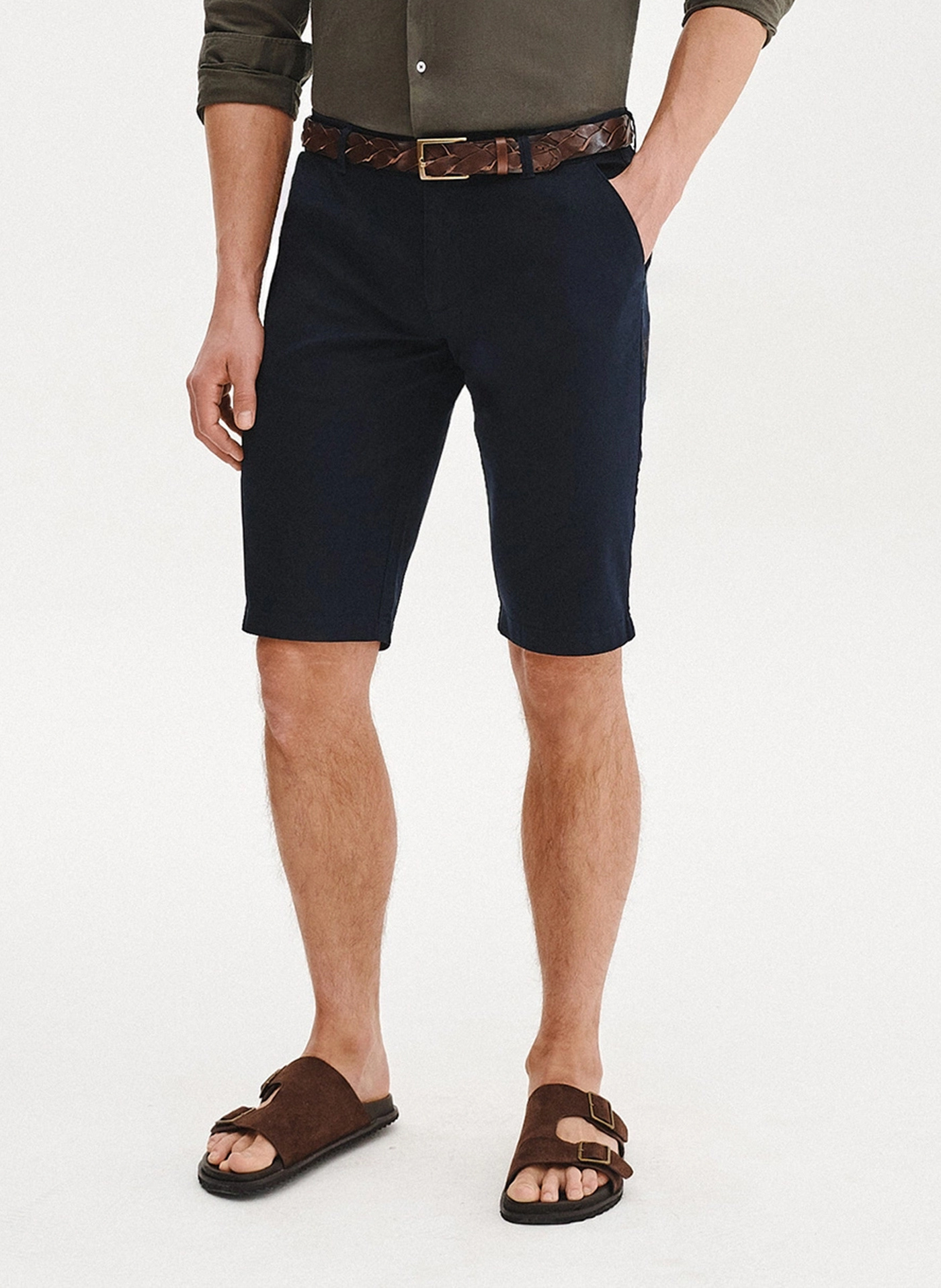 PAKO LORENTE - Granatowe szorty męskie