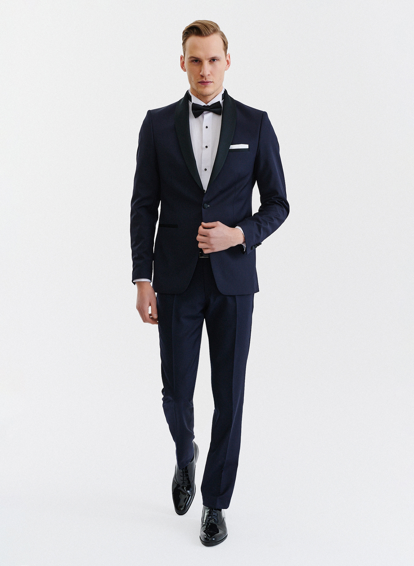 PAKO LORENTE – Spodnie smokingowe P000B-6S-002-G-S