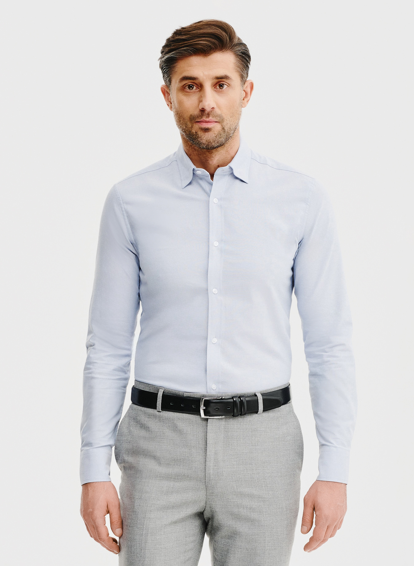 PAKO LORENTE – Niebieska bawełniana koszula męska