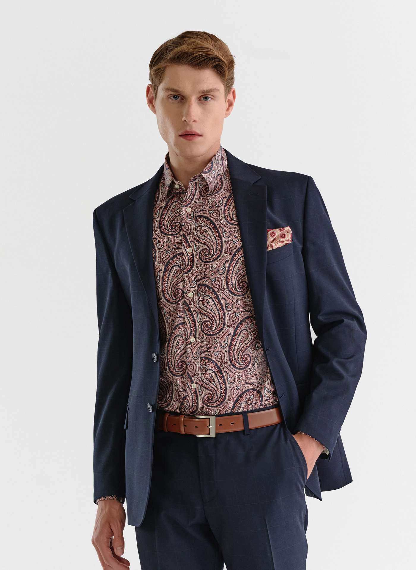 PAKO LORENTE – Marynarka garniturowa w kratę Windowpane