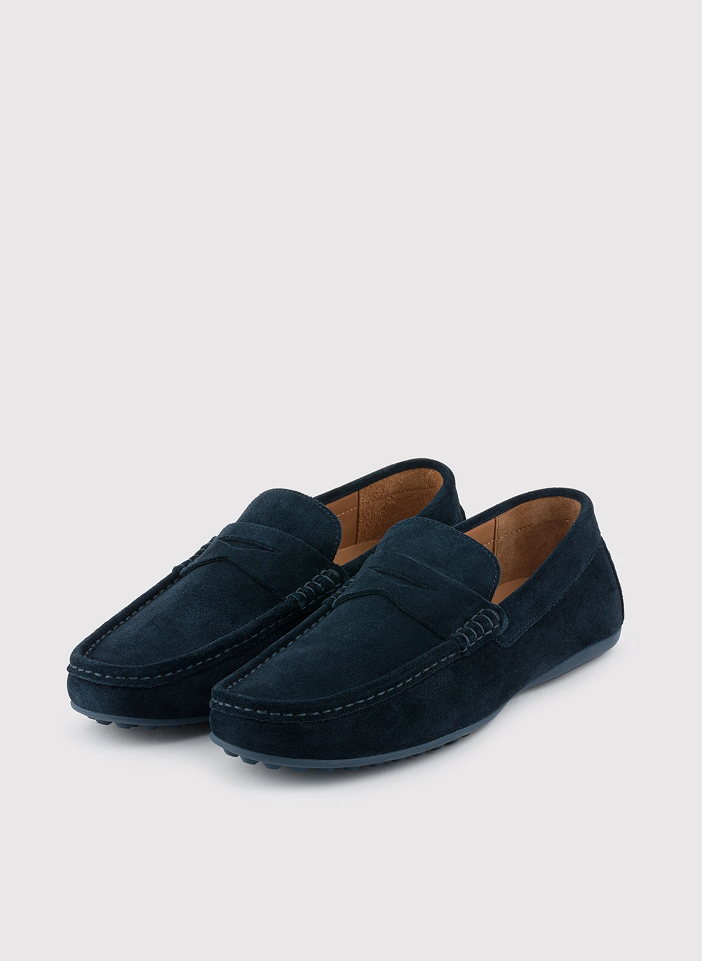 PAKO LORENTE - Granatowe mokasyny męskie