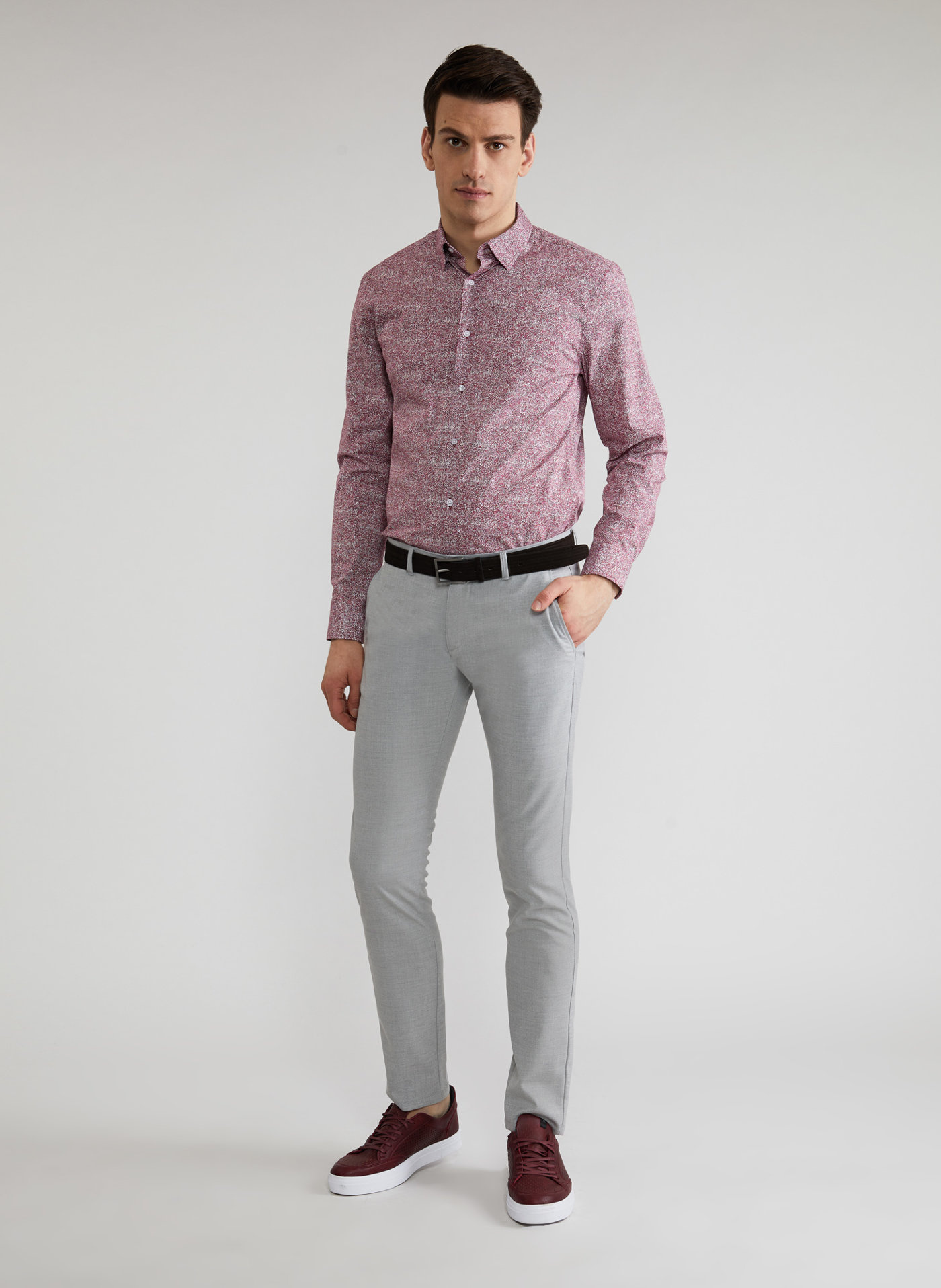 PAKO LORENTE – Spodnie męskie szare P22SF-WX-001-S-0