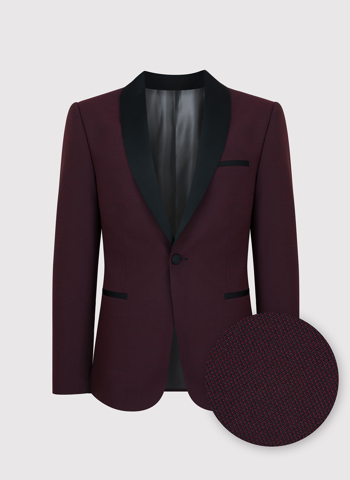 PAKO LORENTE – Marynarka smokingowa w kolorze bordowym