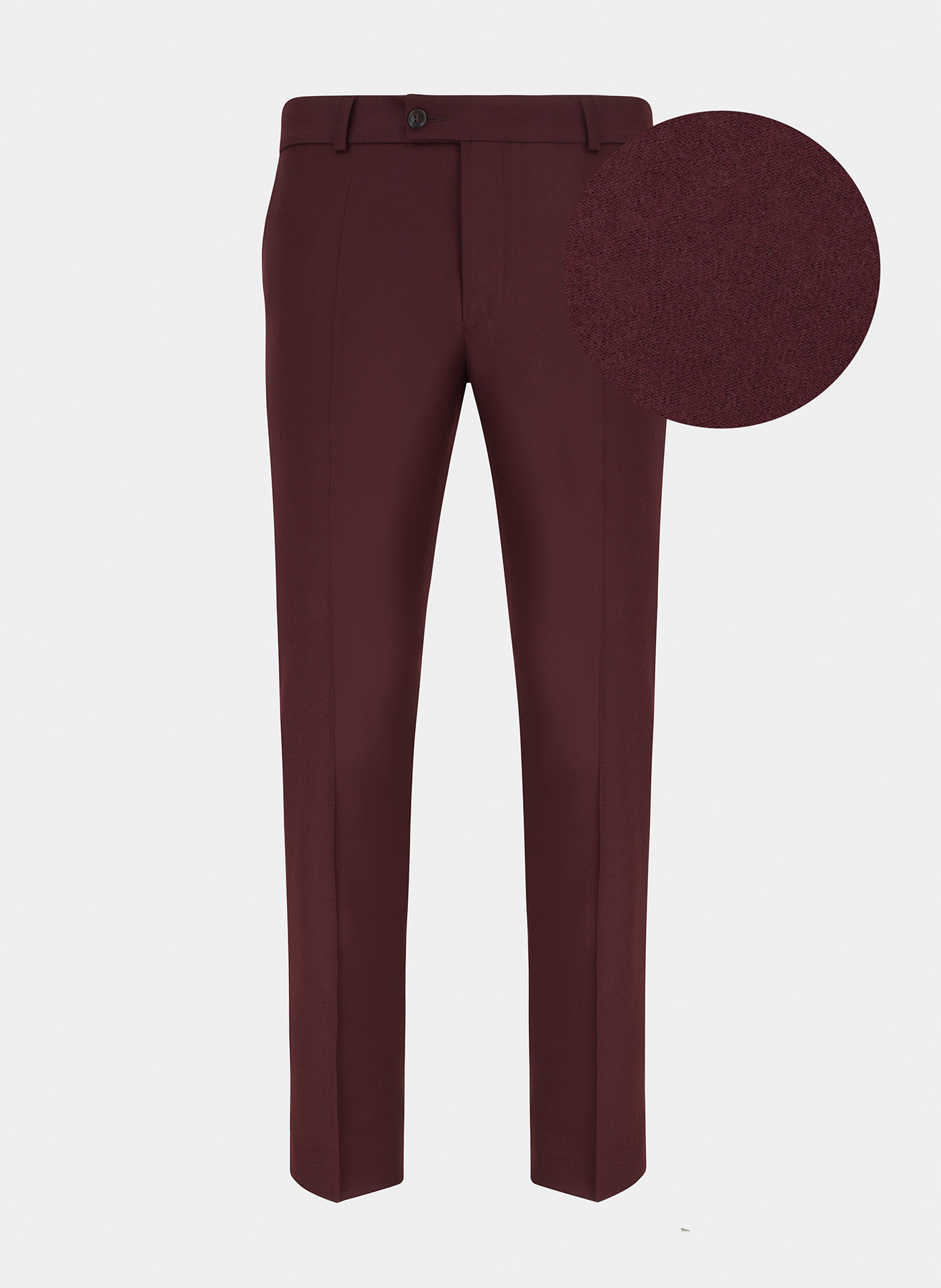 PAKO LORENTE – Bordowe spodnie garniturowe P21WP-6G-036-D-S