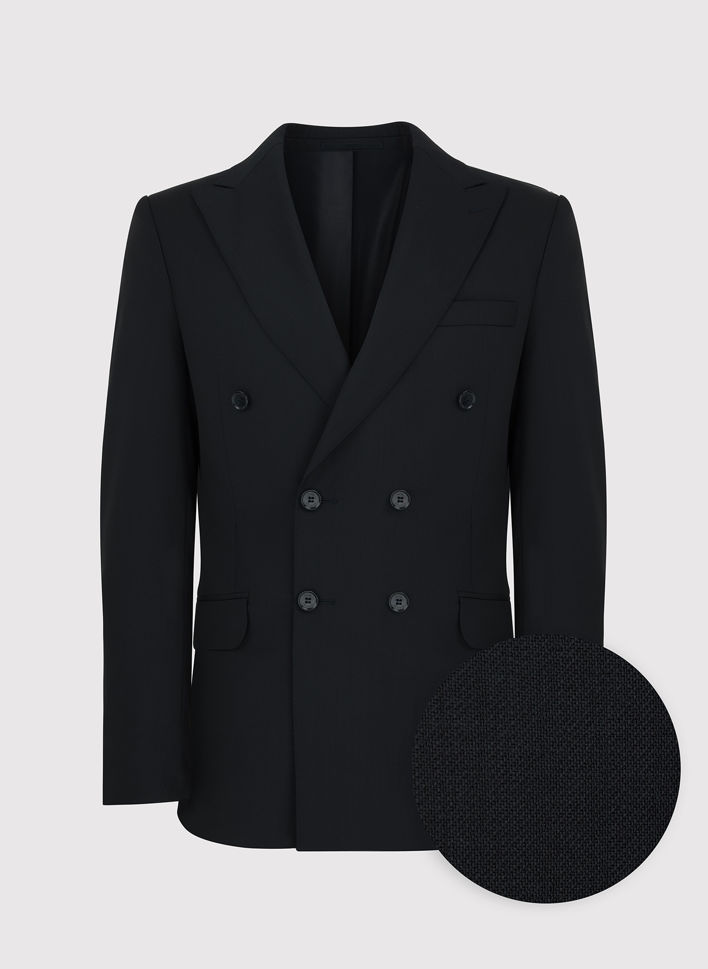 PAKO LORENTE – Czarna dwurzędowa marynarka męska