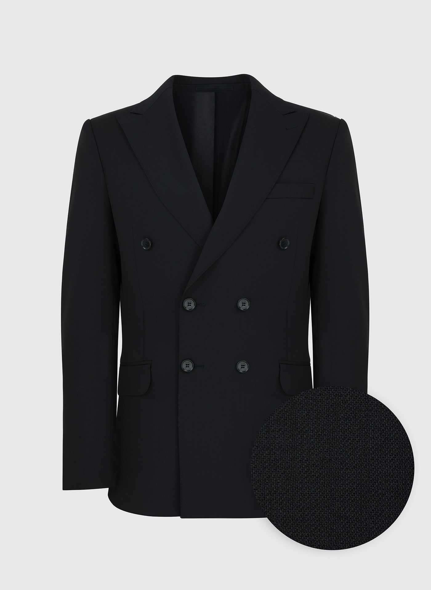 PAKO LORENTE – Czarna dwurzędowa marynarka męska