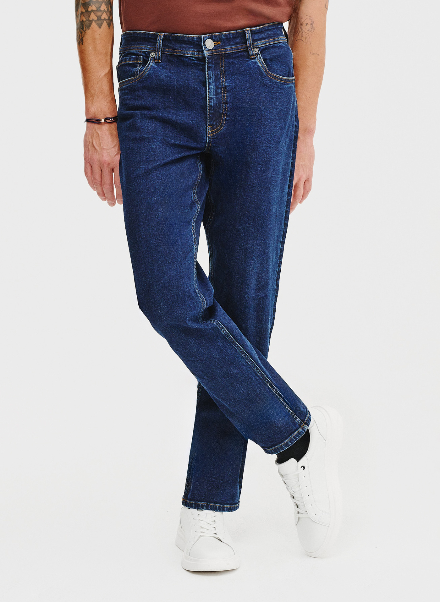 PAKO LORENTE - Granatowe spodnie męskie jeans