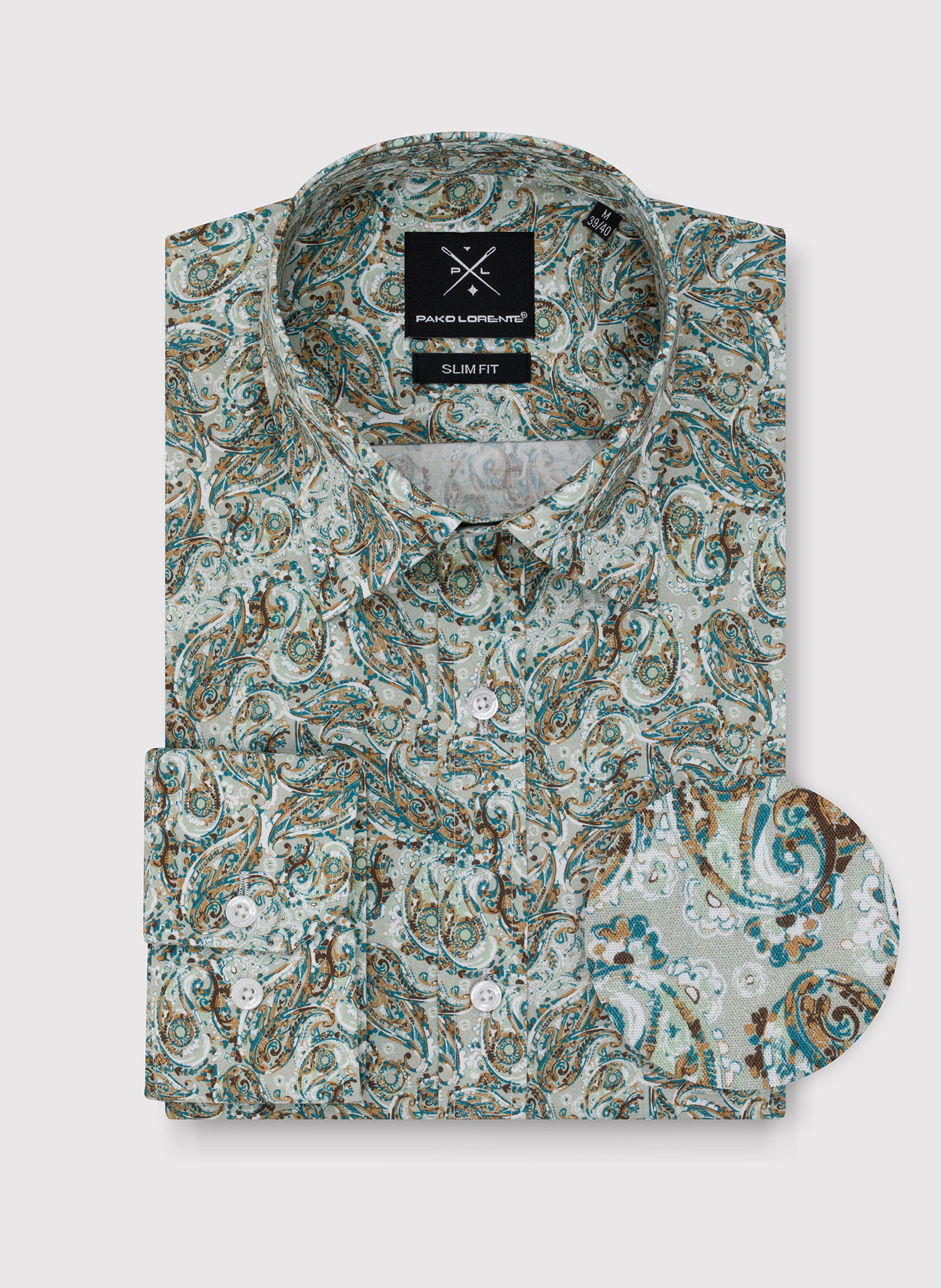 PAKO LORENTE – Koszula męska wzór paisley