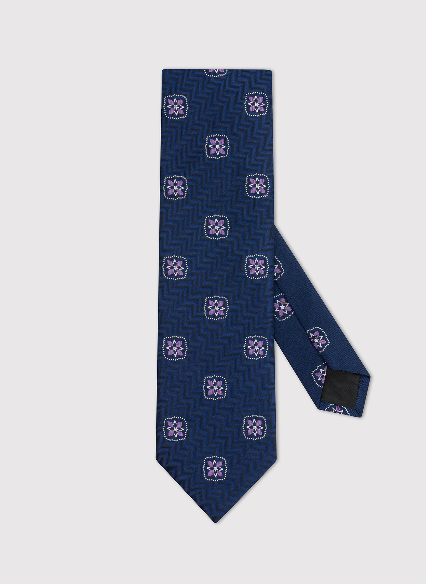 PAKO LORENTE – Granatowy wzorzysty krawat męski