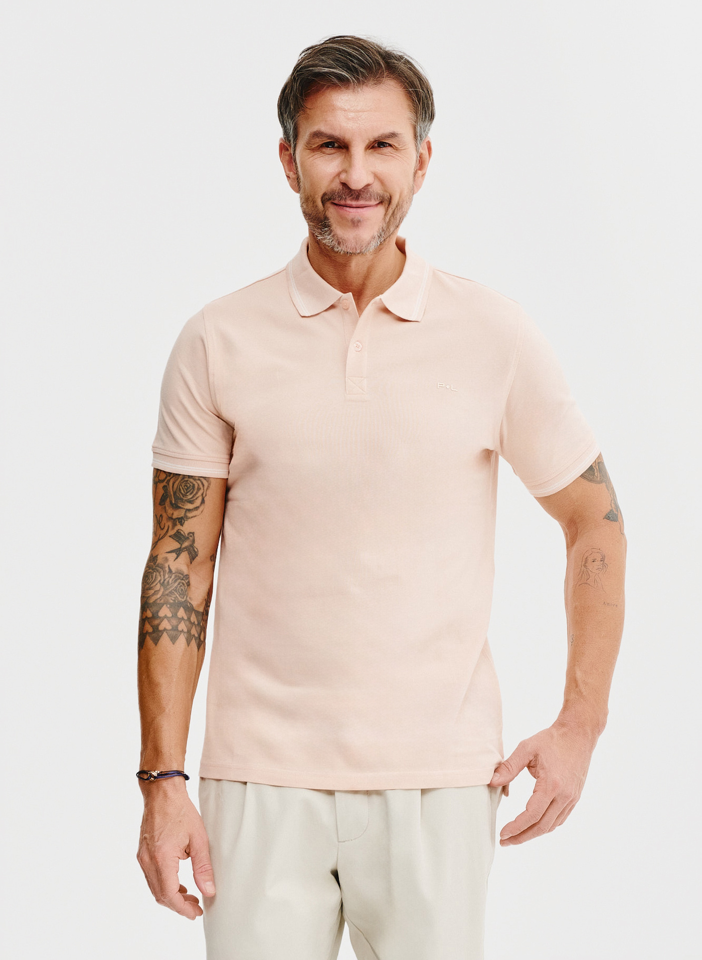 PAKO LORENTE – T-shirt polo w kolorze różowym