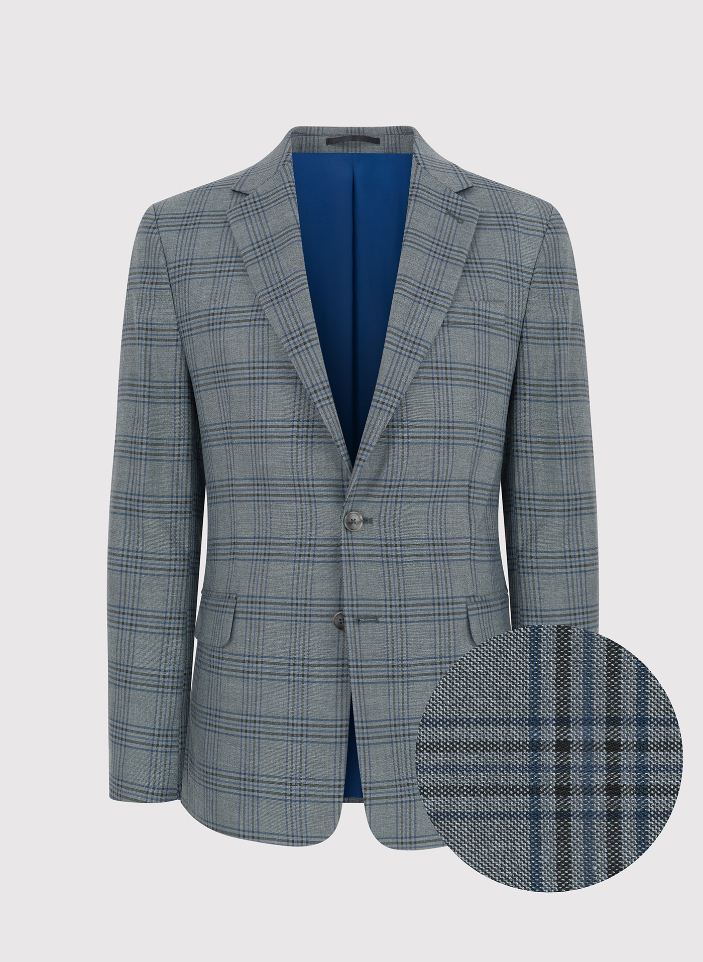 PAKO LORENTE – Szara marynarka casualowa w kratkę