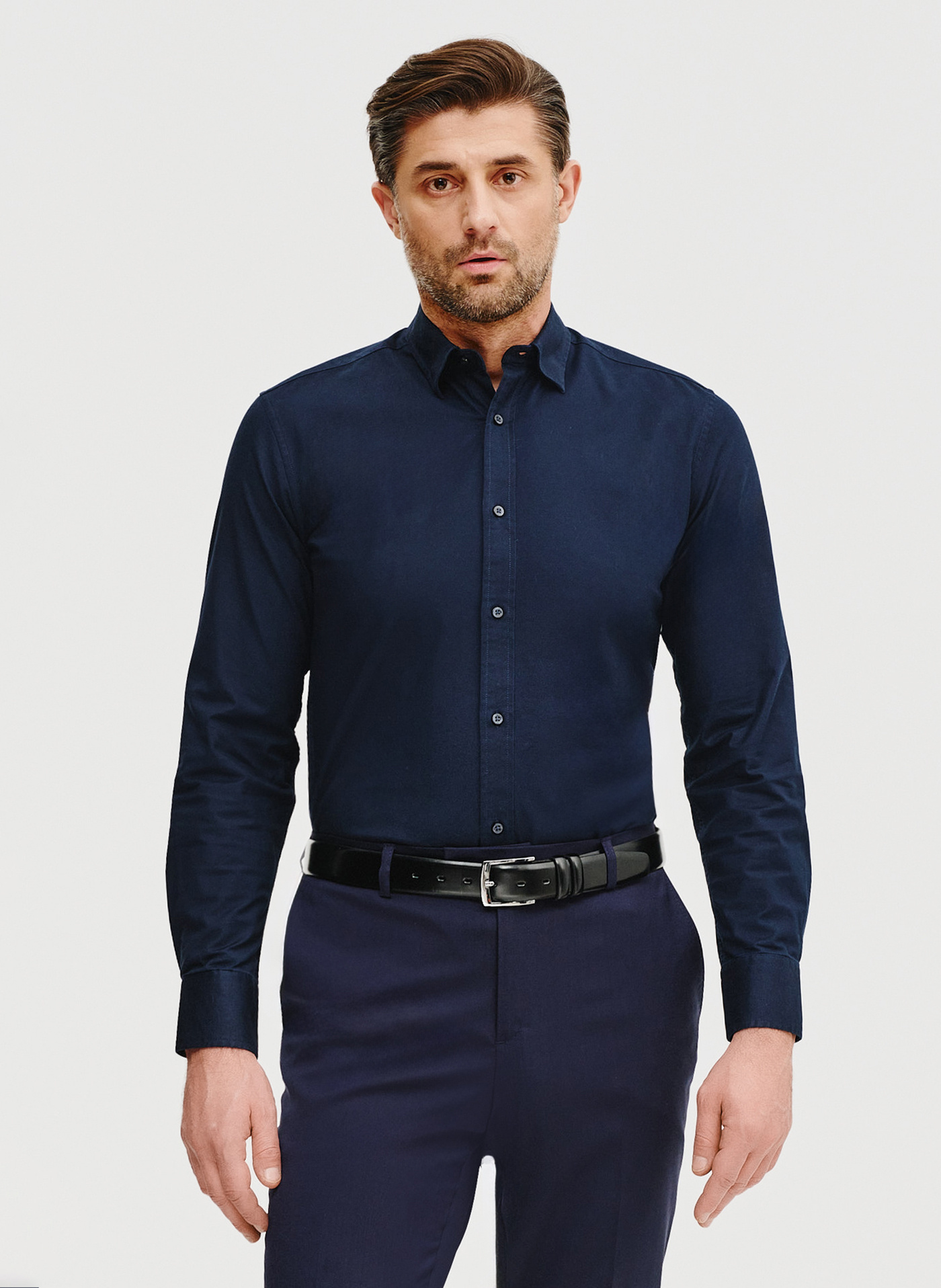 PAKO LORENTE – Casualowa koszula męska w kolorze granatowym