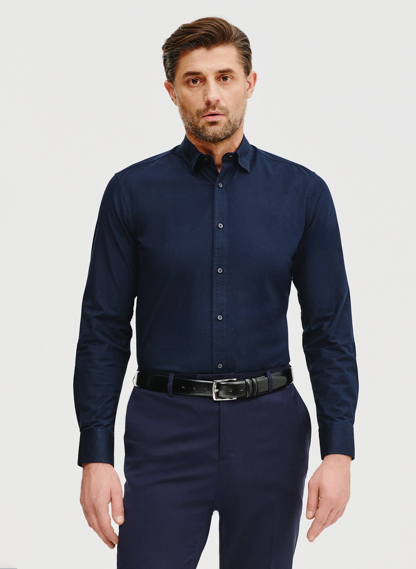 PAKO LORENTE – Casualowa koszula męska w kolorze granatowym