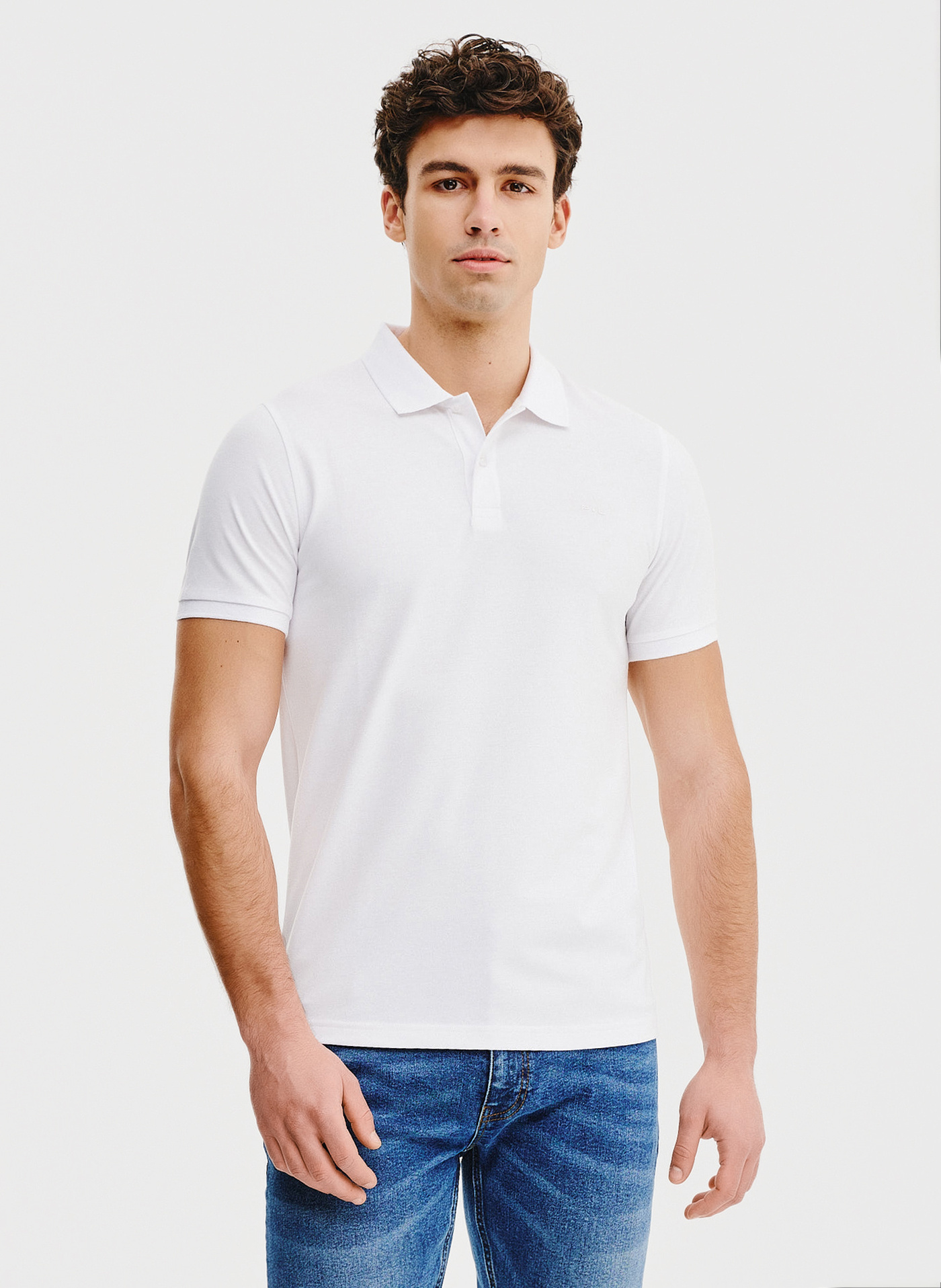 PAKO LORENTE – Biały t-shirt polo