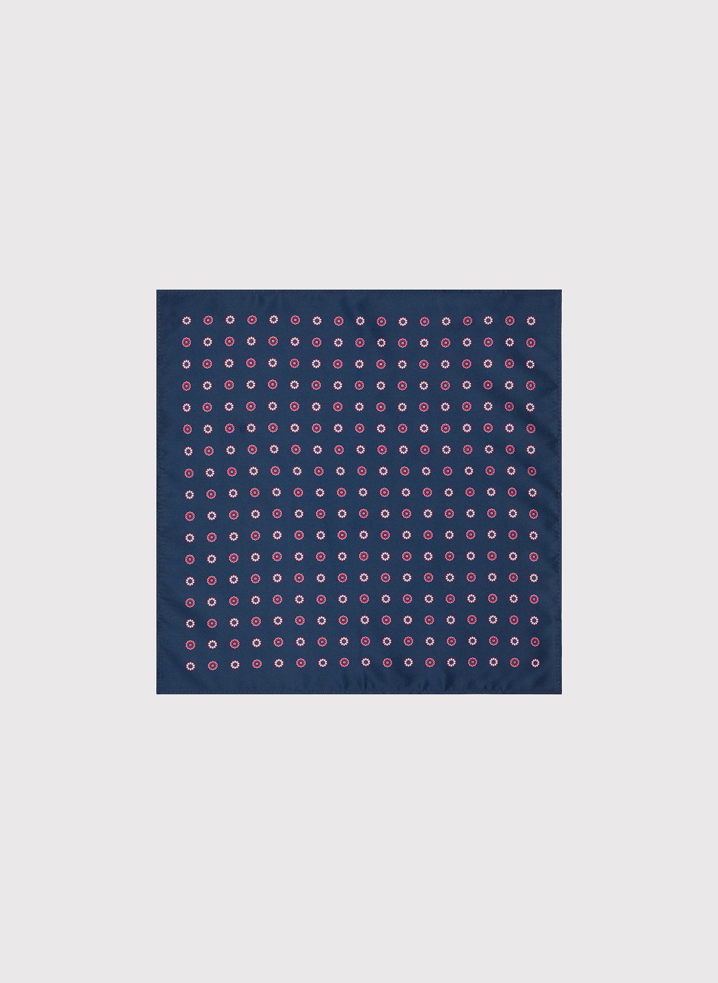 PAKO LORENTE – Granatowa poszetka męska w czerwony mikrowzór