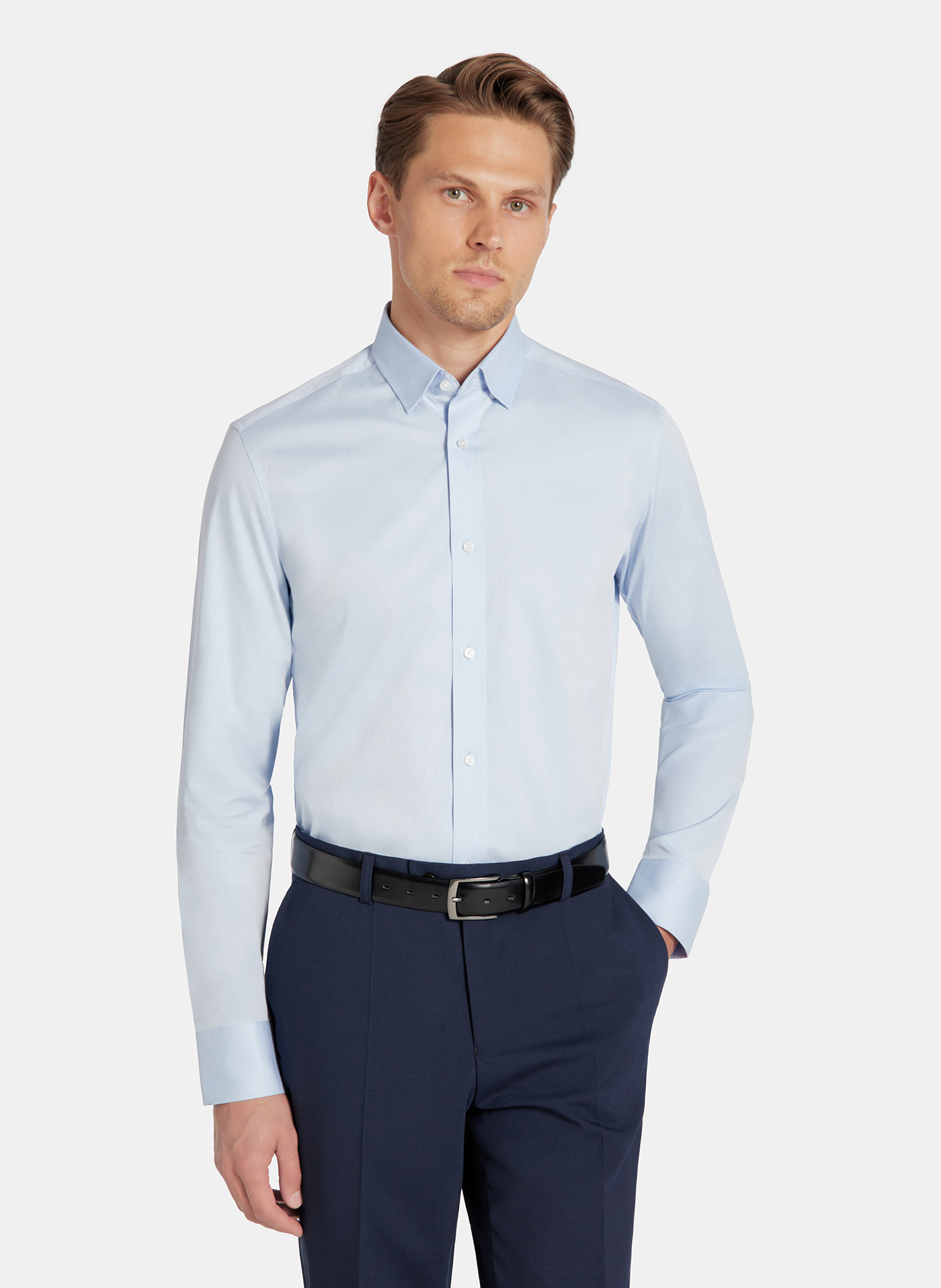 PAKO LORENTE - Niebieska koszula męska