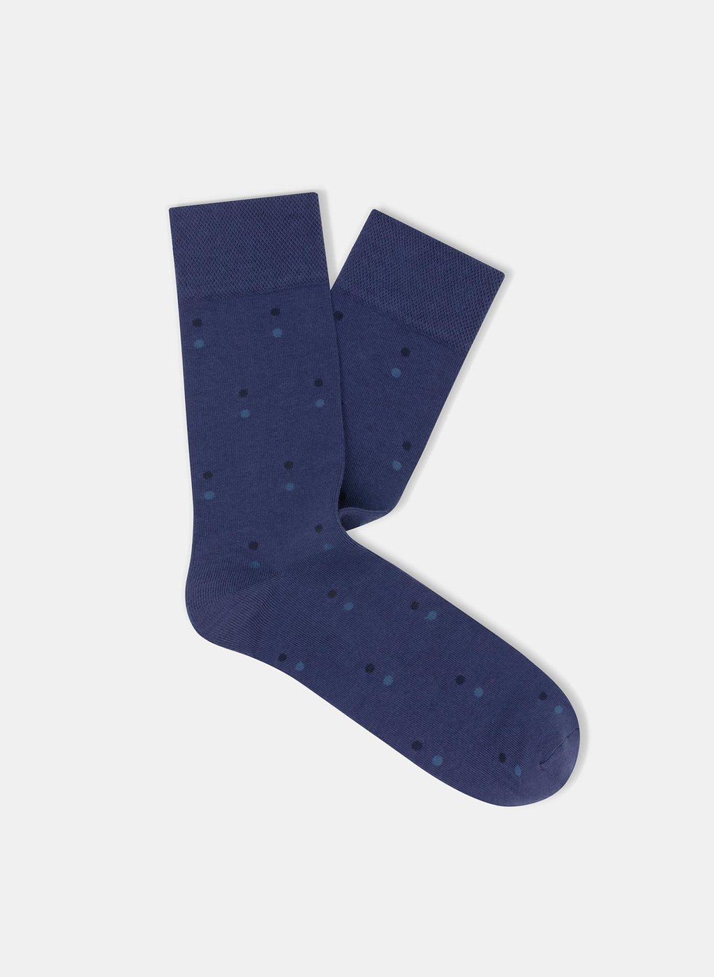 Niebieskie skarpetki w delikatne kropki P000B-SX-518-I