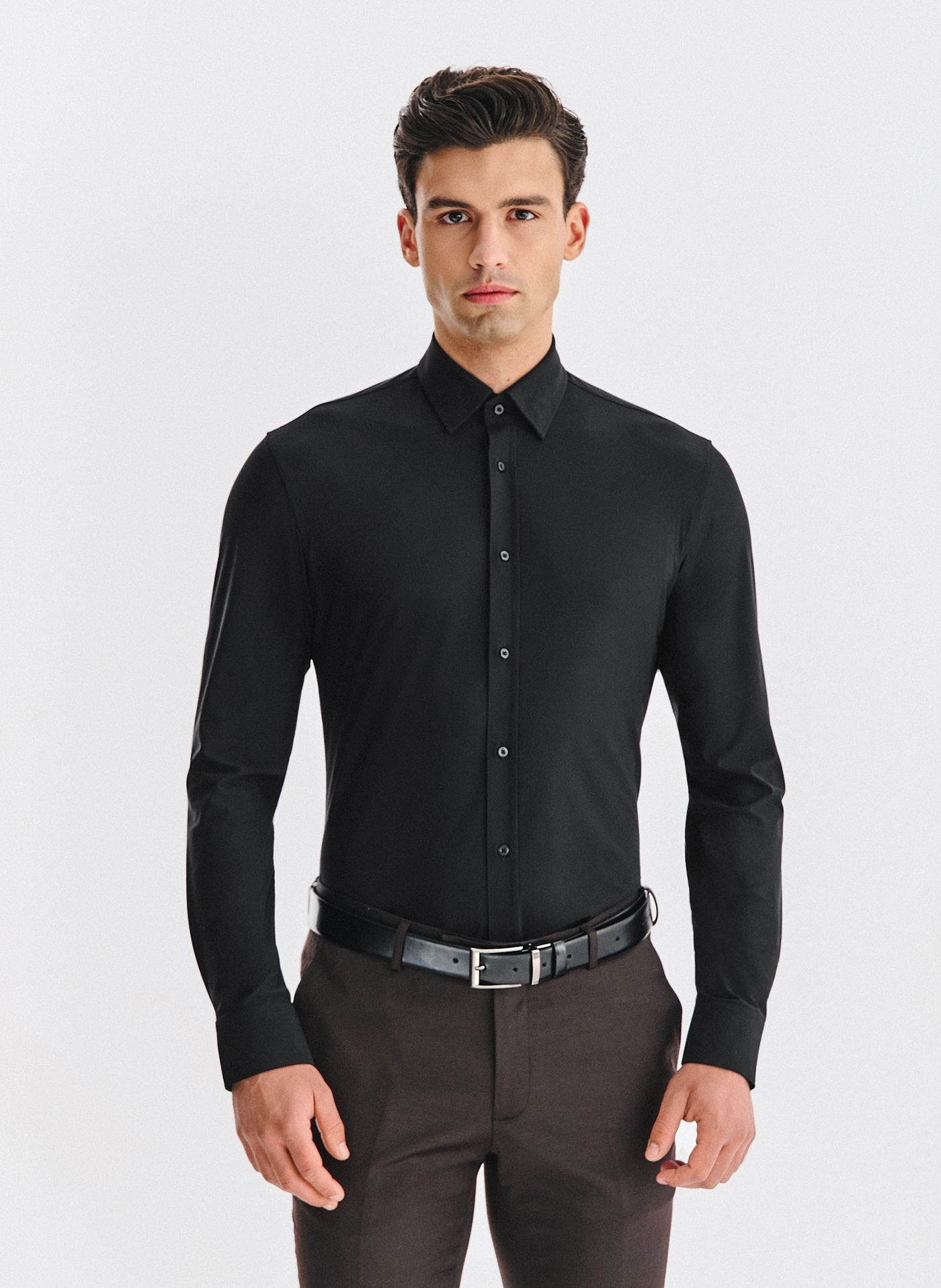 PAKO LORENTE – Czarna koszula męska