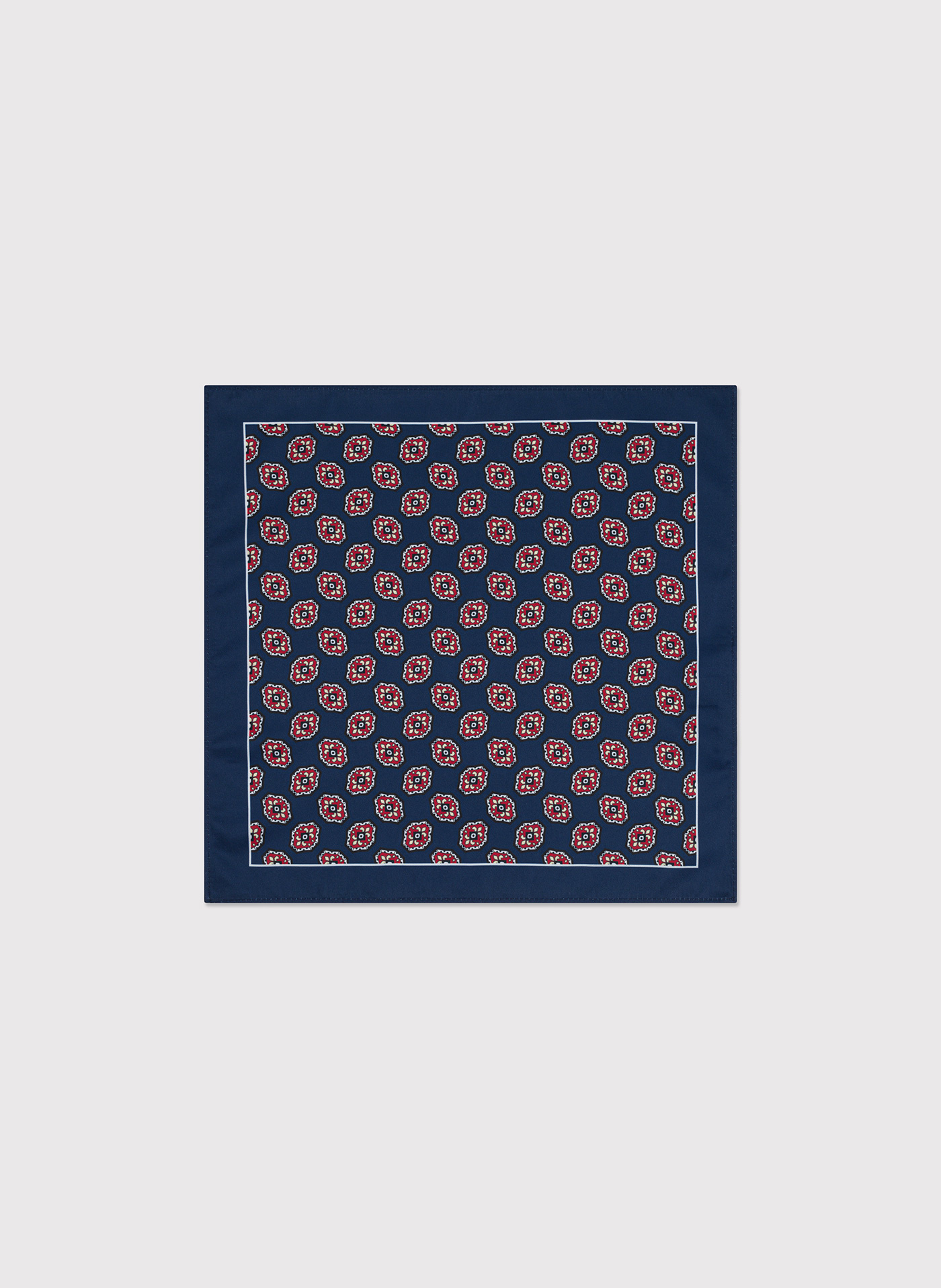 PAKO LORENTE – Wzorzysta granatowa poszetka męska