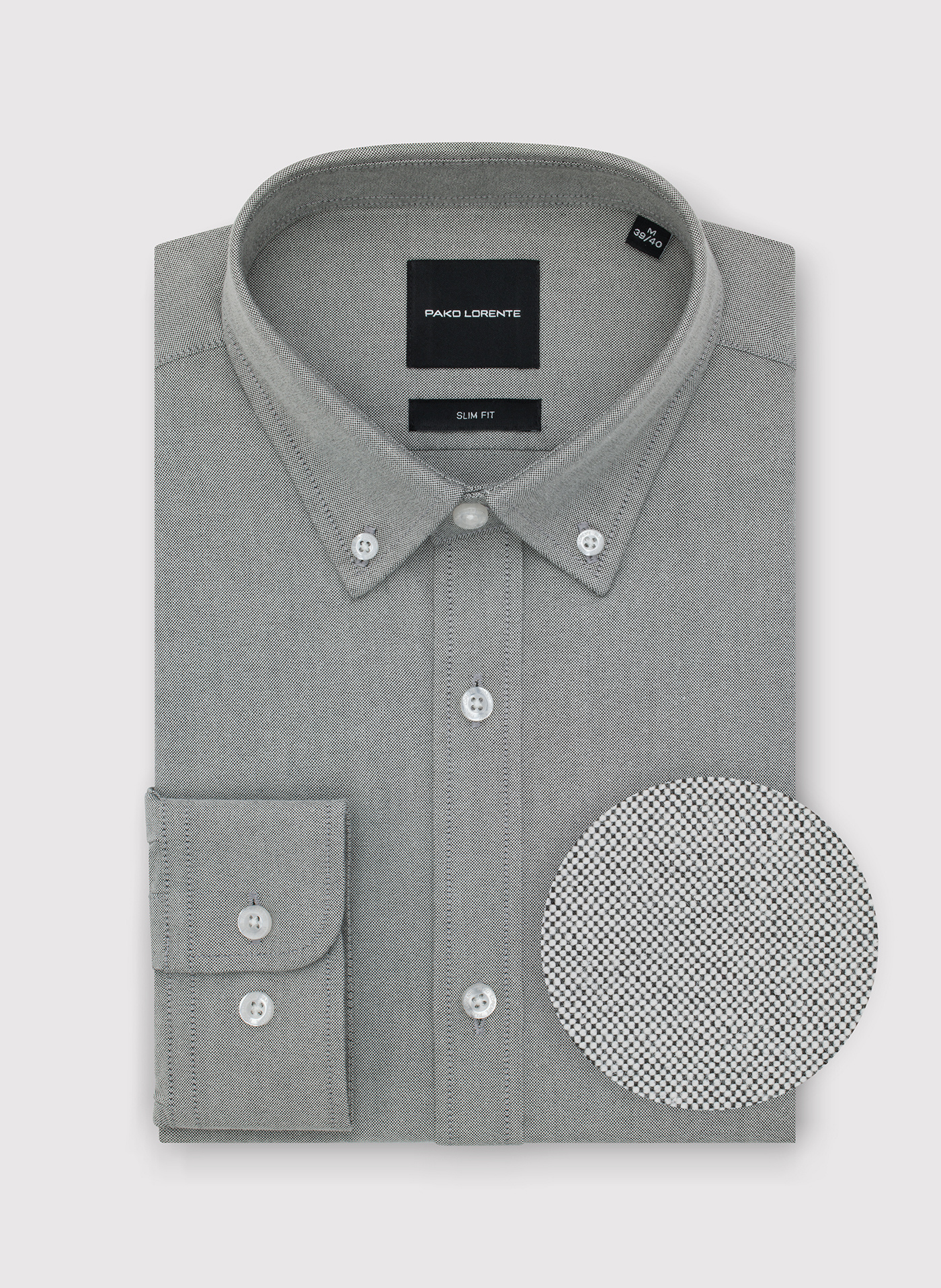 PAKO LORENTE – Szara koszula męska