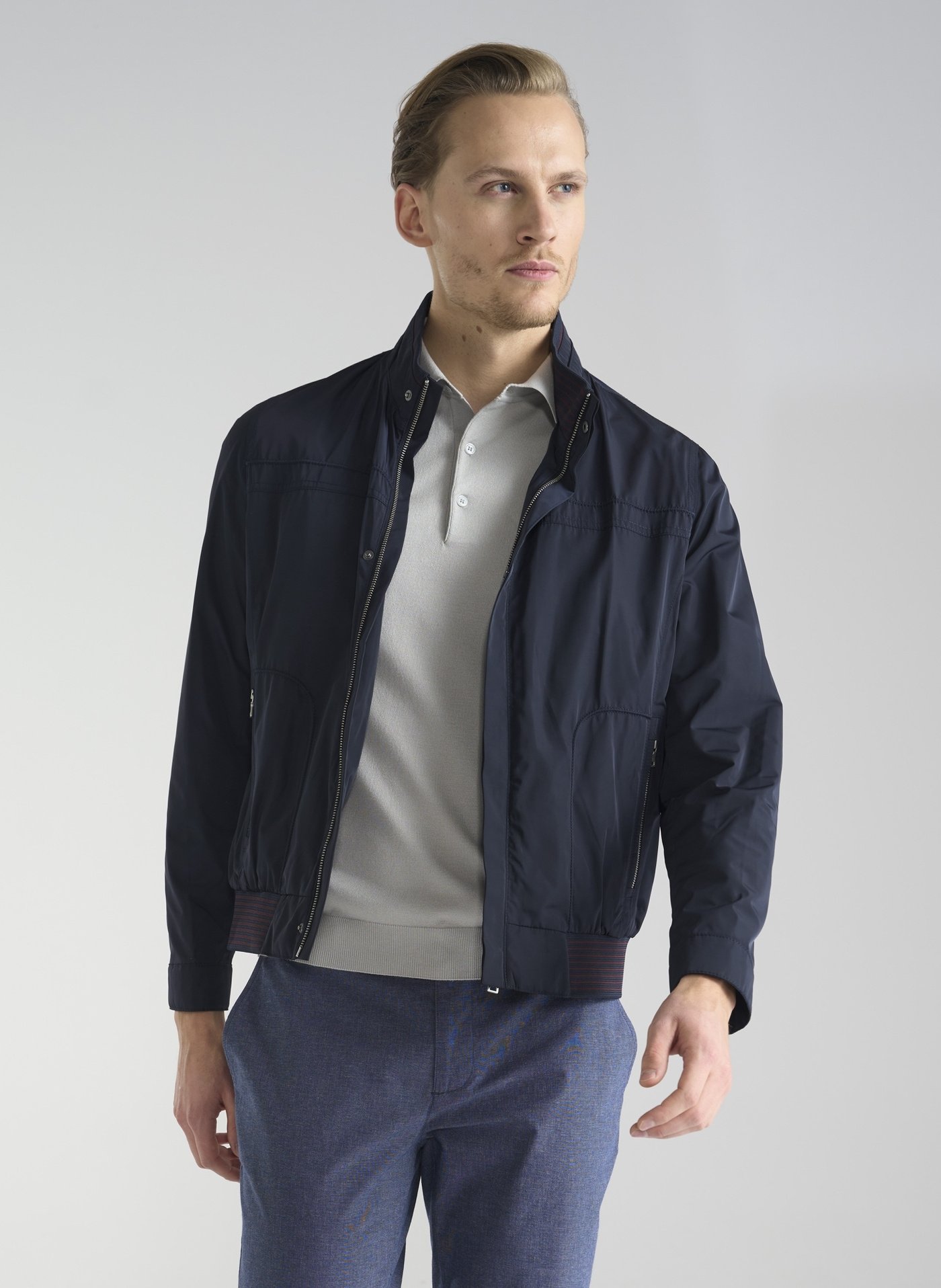 PAKO LORENTE – Granatowa krótka kurtka męska P24SF-5X-001-G-0 - Pako Lorente