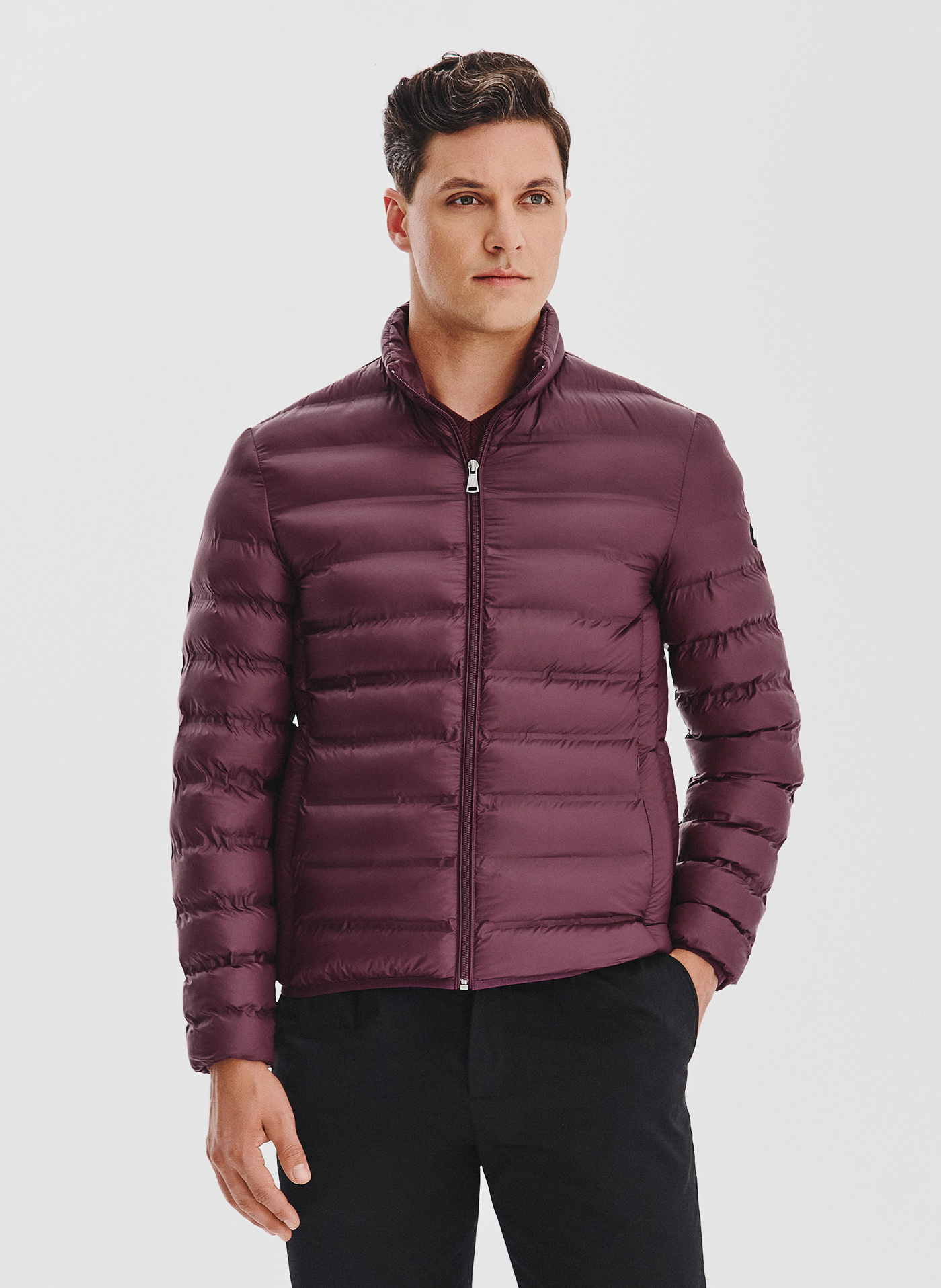 PAKO LORENTE - Fioletowa kurtka pikowana