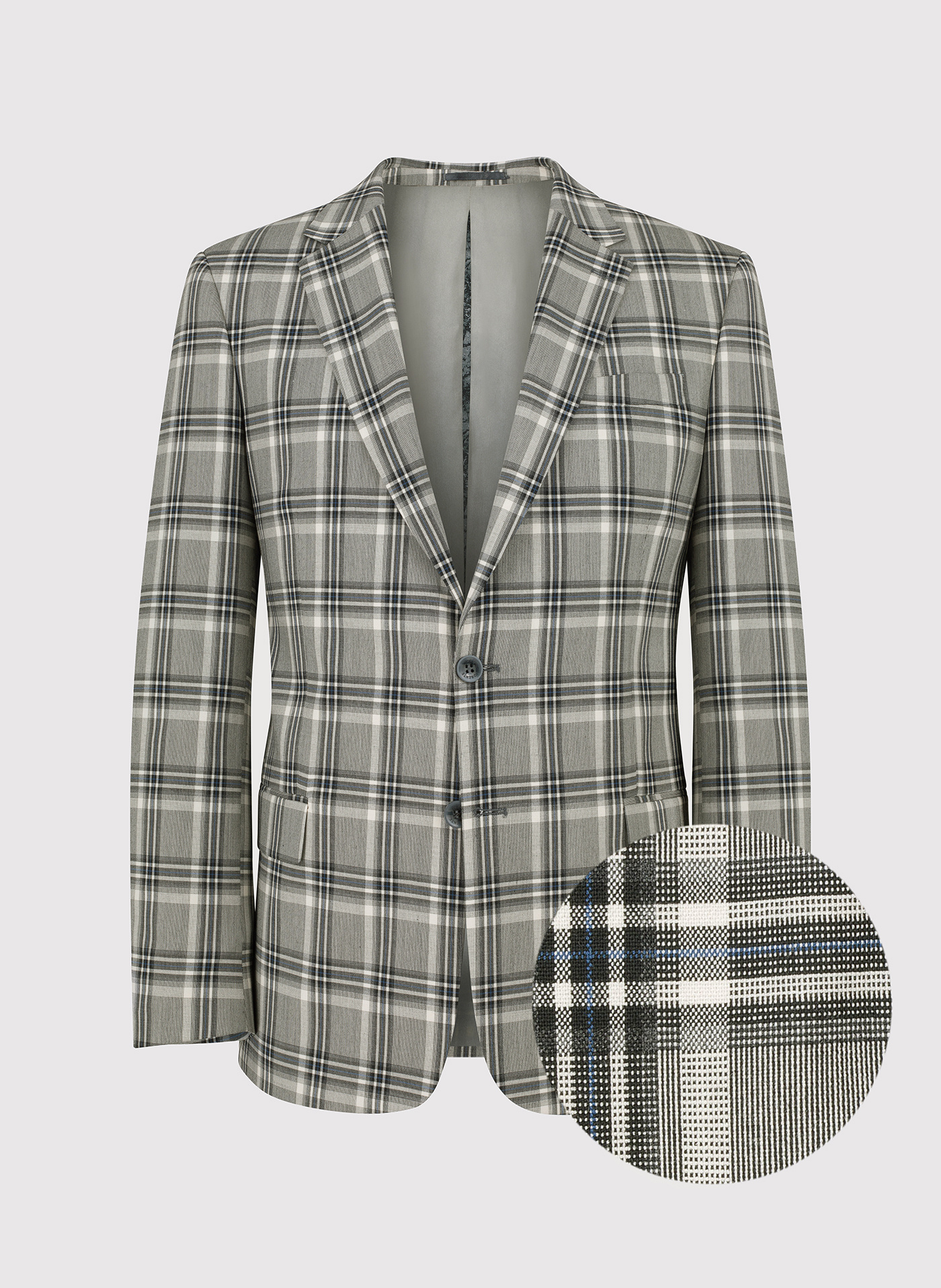 PAKO LORENTE – Marynarka garniturowa w kolorze beżowym w kratę