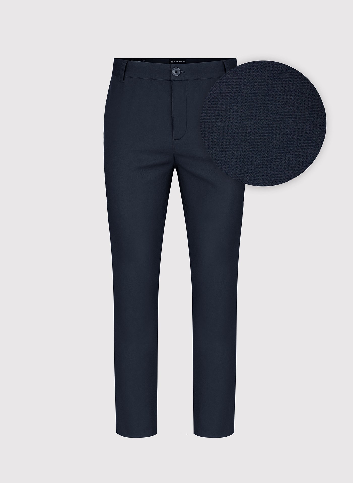 PAKO LORENTE – Granatowe gładkie spodnie męskie P24SF-WX-003-G-0 - Pako Lorente