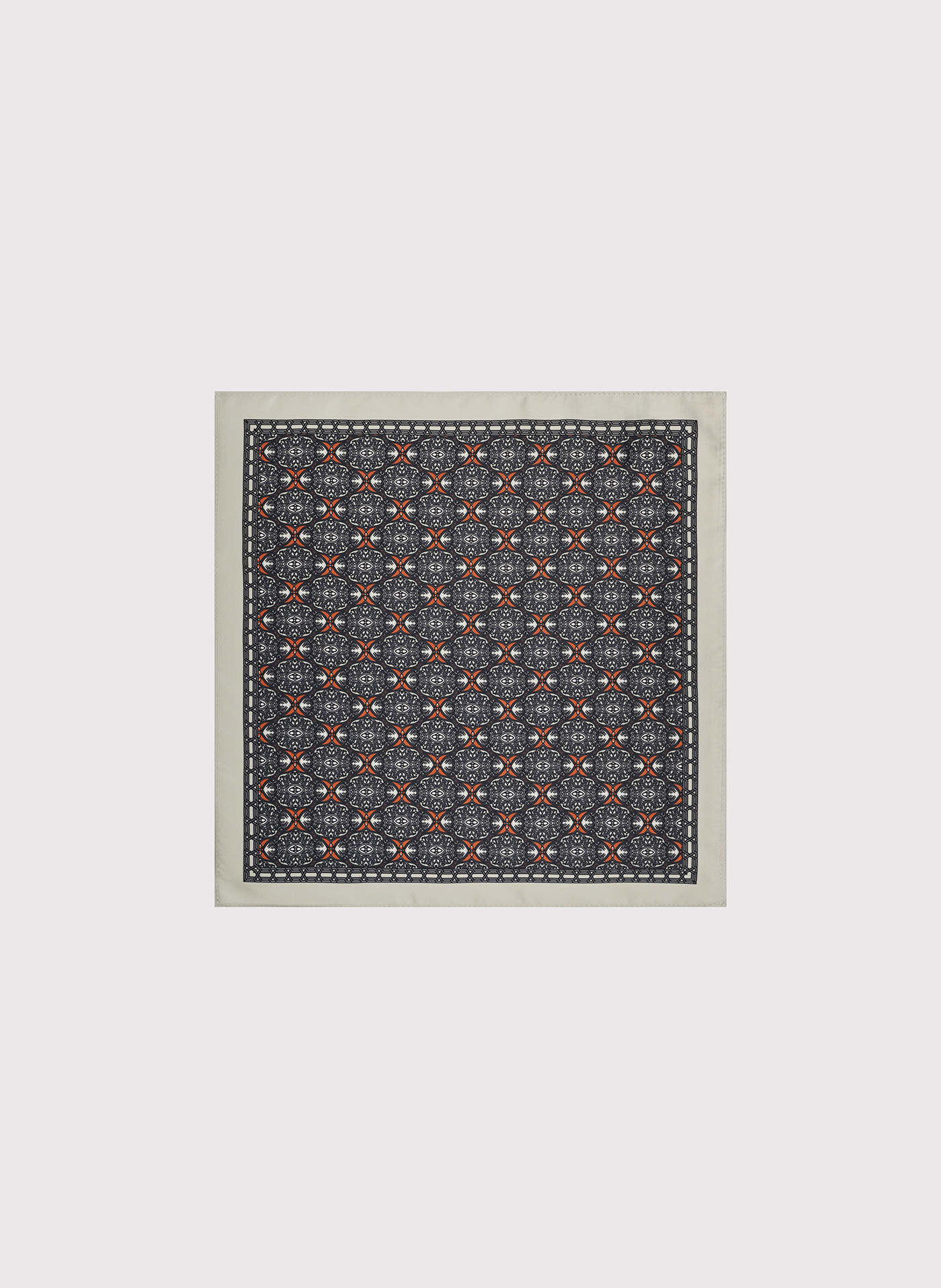 PAKO LORENTE – Szara poszetka w geometryczny wzór