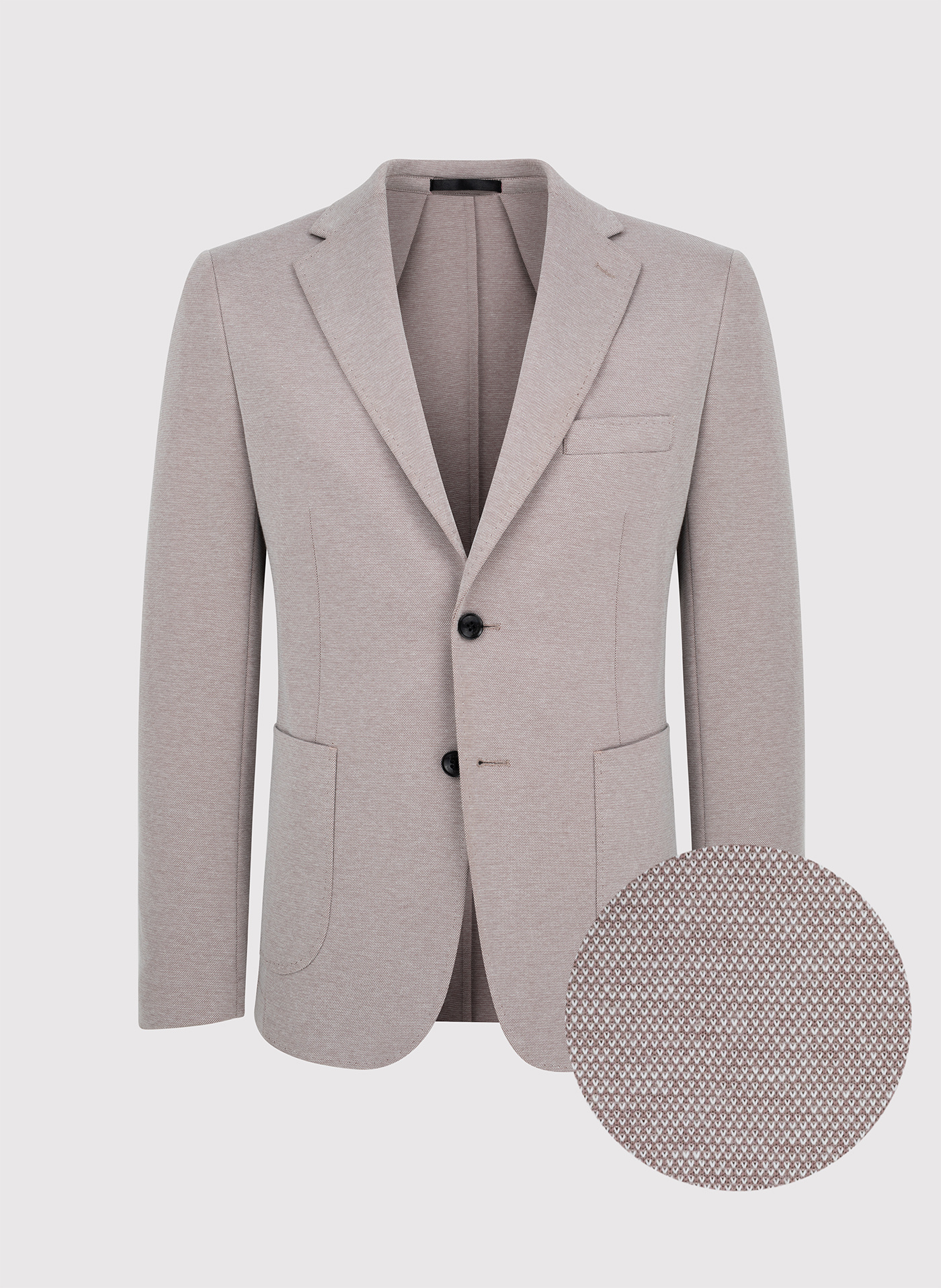 PAKO LORENTE – Beżowa marynarka męska melanż