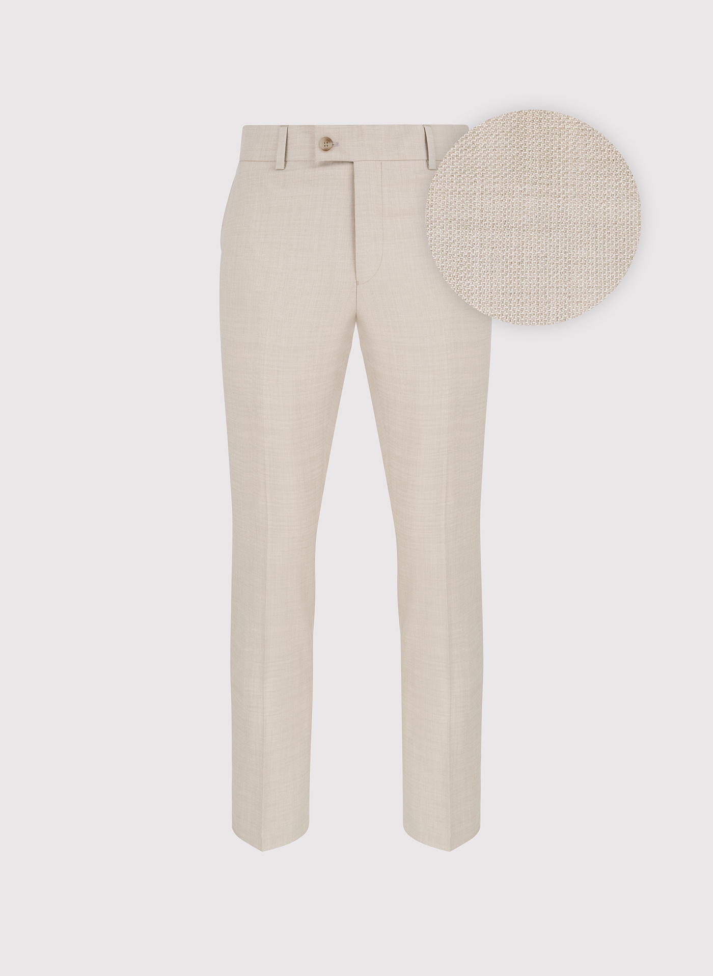 PAKO LORENTE - Beżowe spodnie ganiturowe