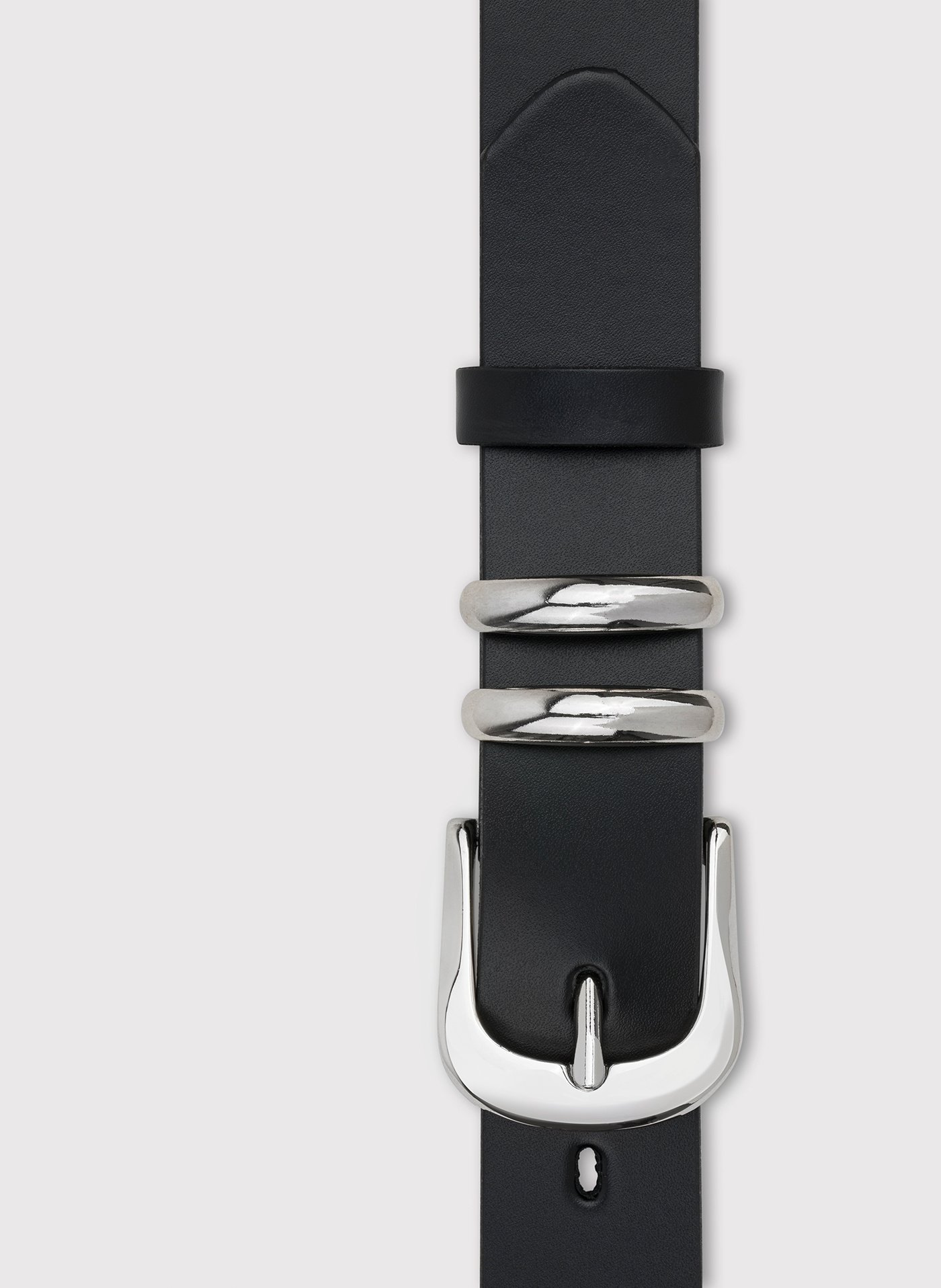 PAKO LORENTE – Skórzany pasek męski z metalową klamrą