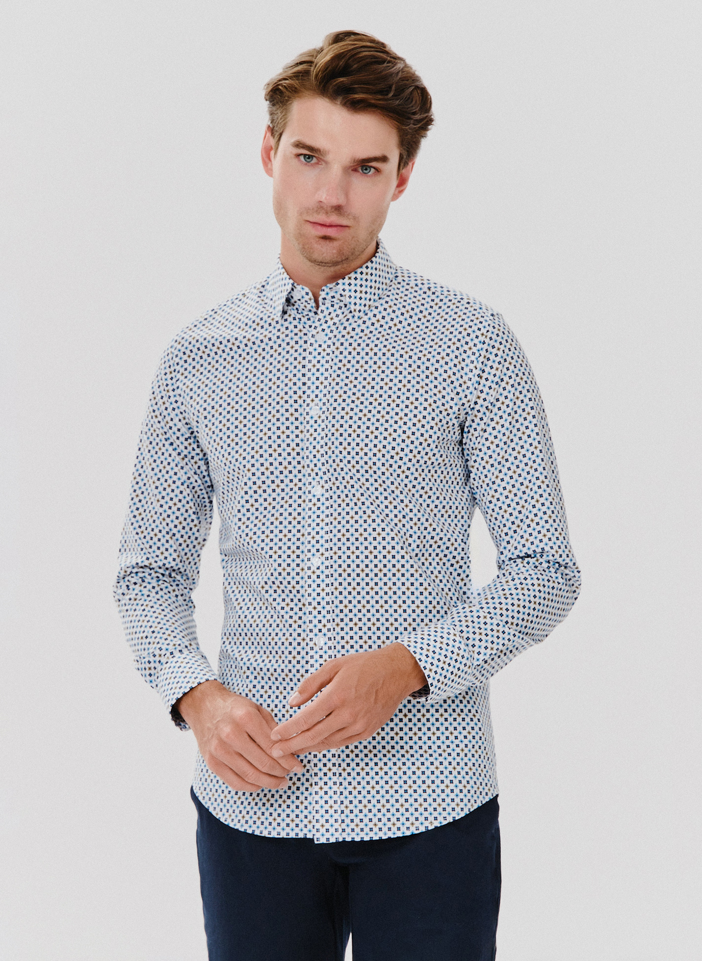 PAKO LORENTE – Koszula męska w geometryczny wzór