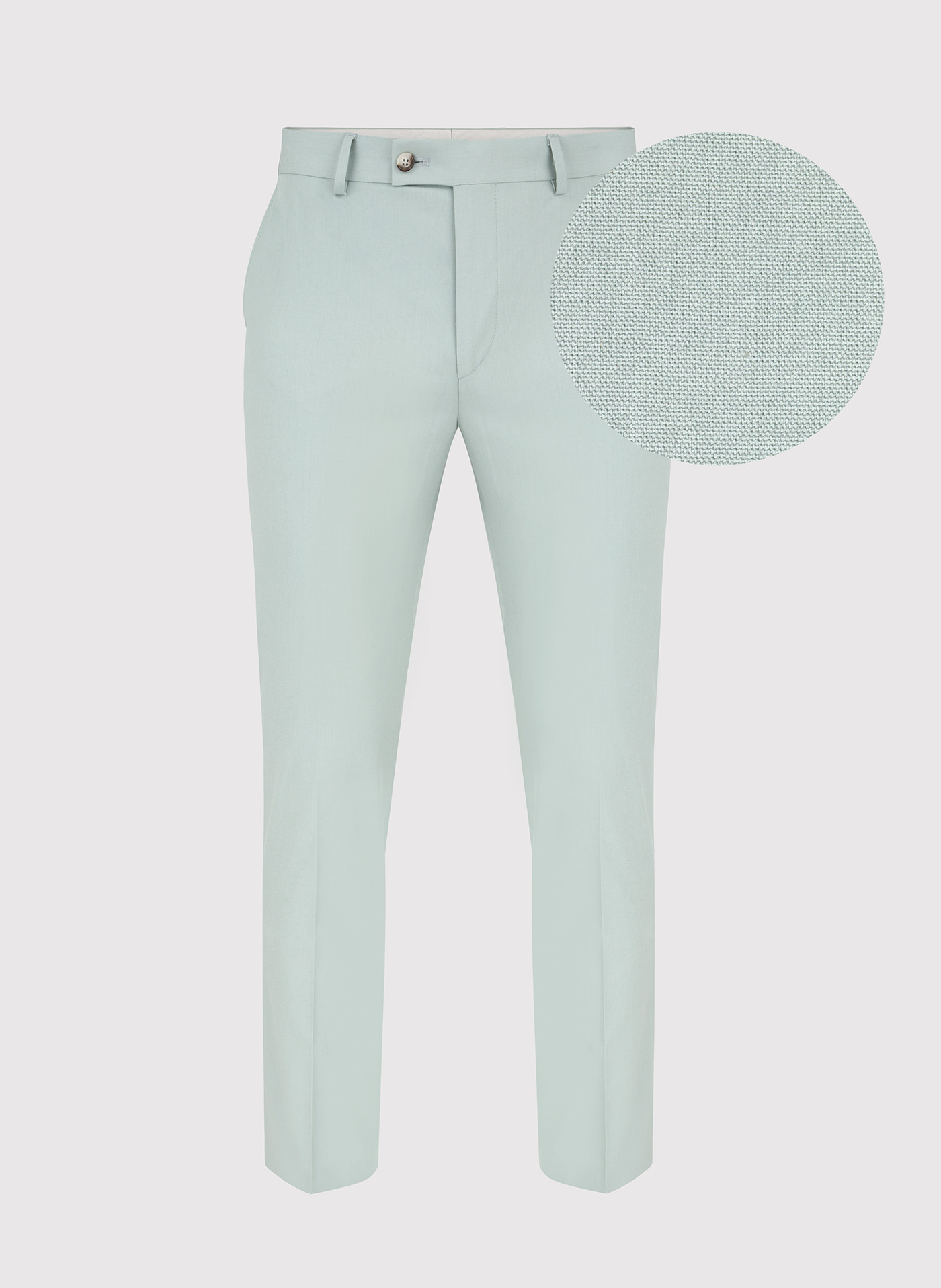 Spodnie garniturowe w kolorze pistacjowym P22SF-6G-018-M-S