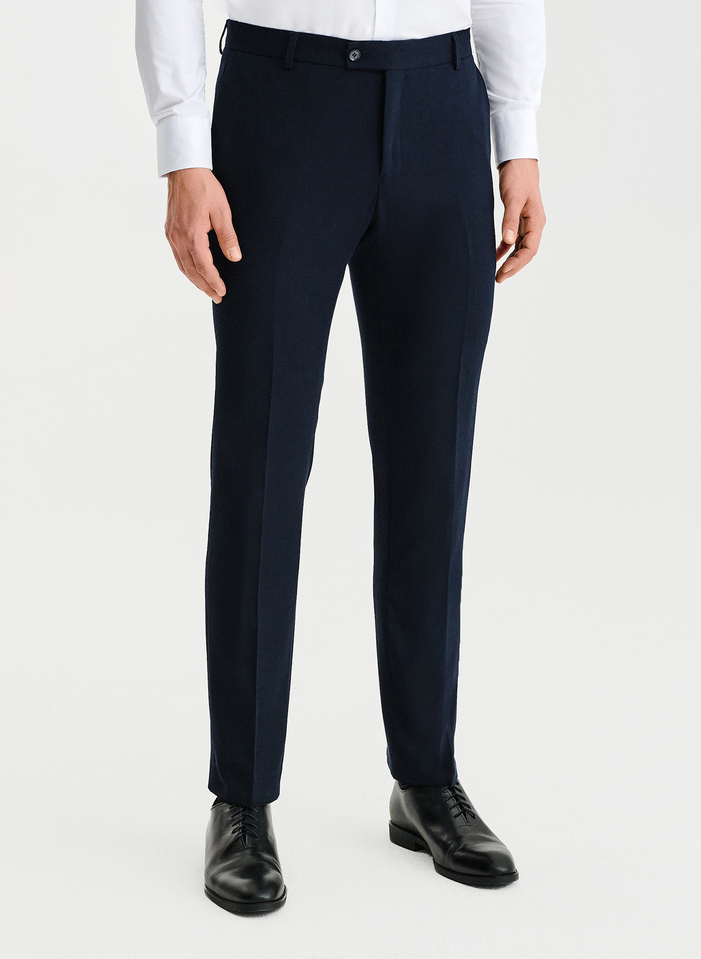 PAKO LORENTE – Granatowe spodnie ganiturowe