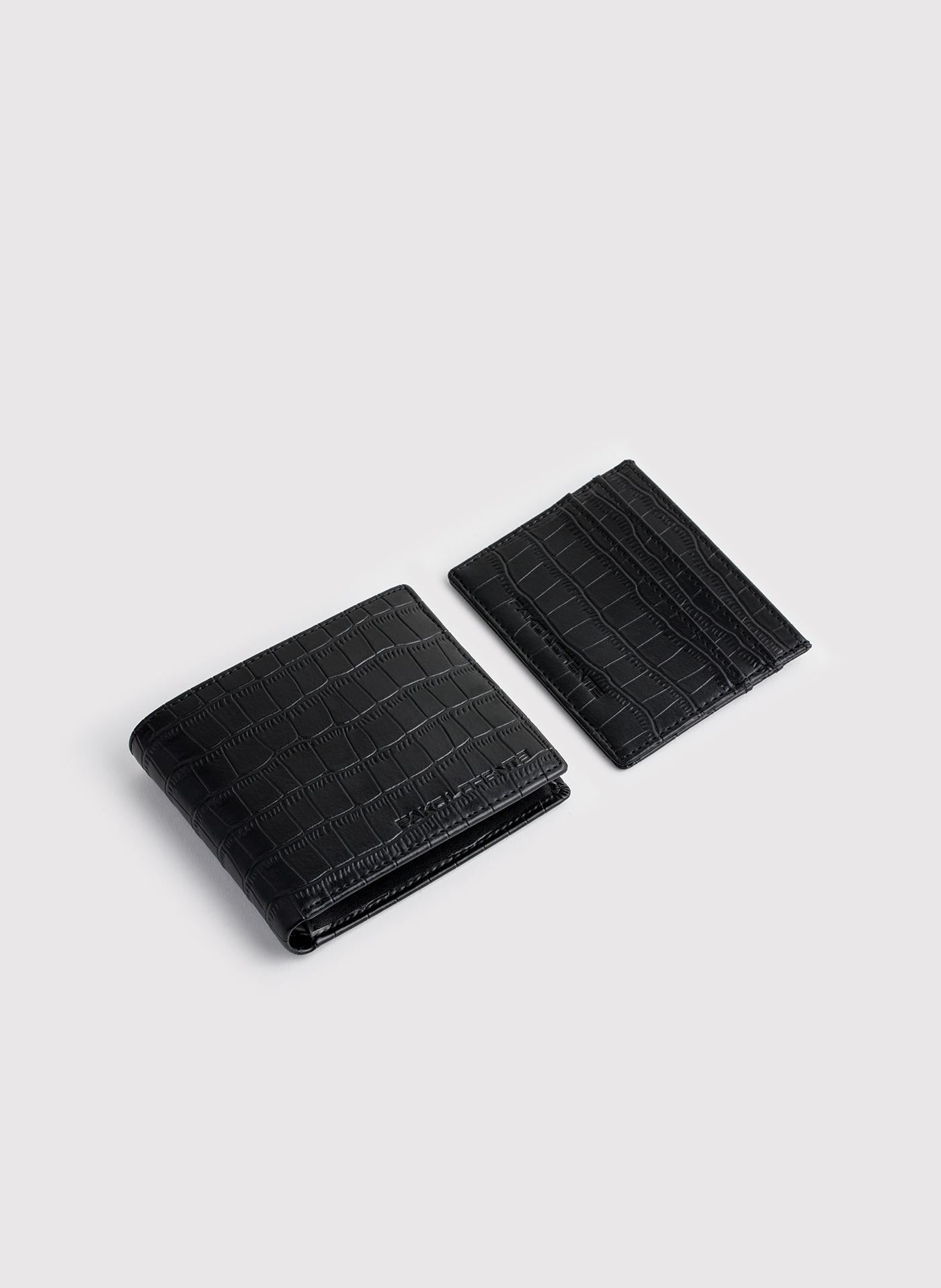 PAKO LORENTE - Zestaw męski skórzany portfel plus wizytownik