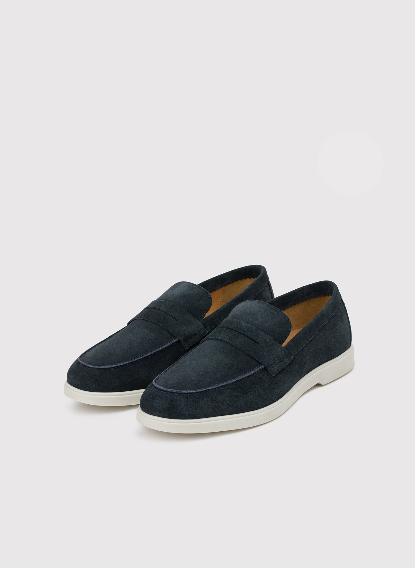 PAKO LORENTE - Granatowe mokasyny męskie