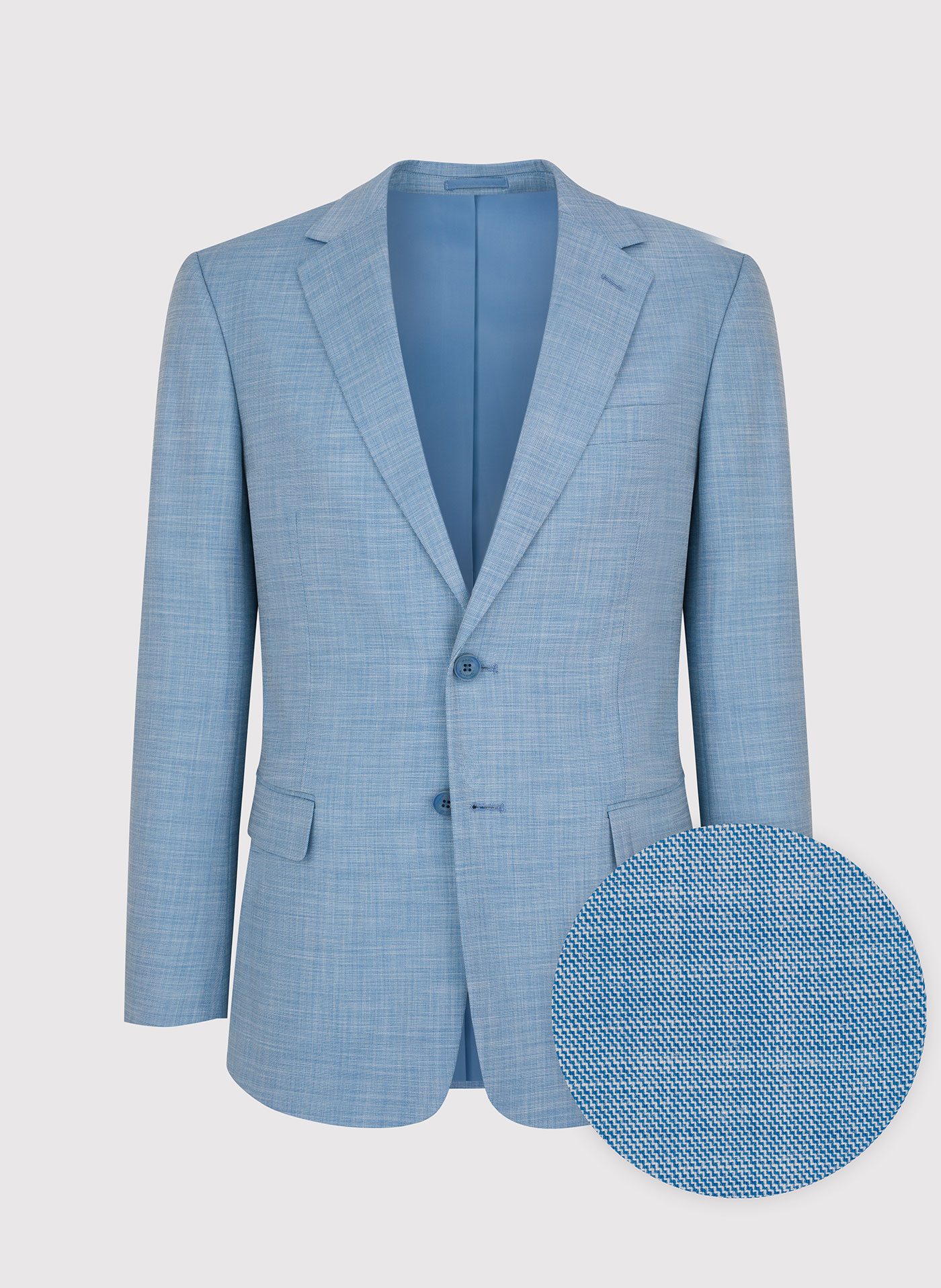 PAKO LORENTE – Niebieska męska marynarka garniturowa