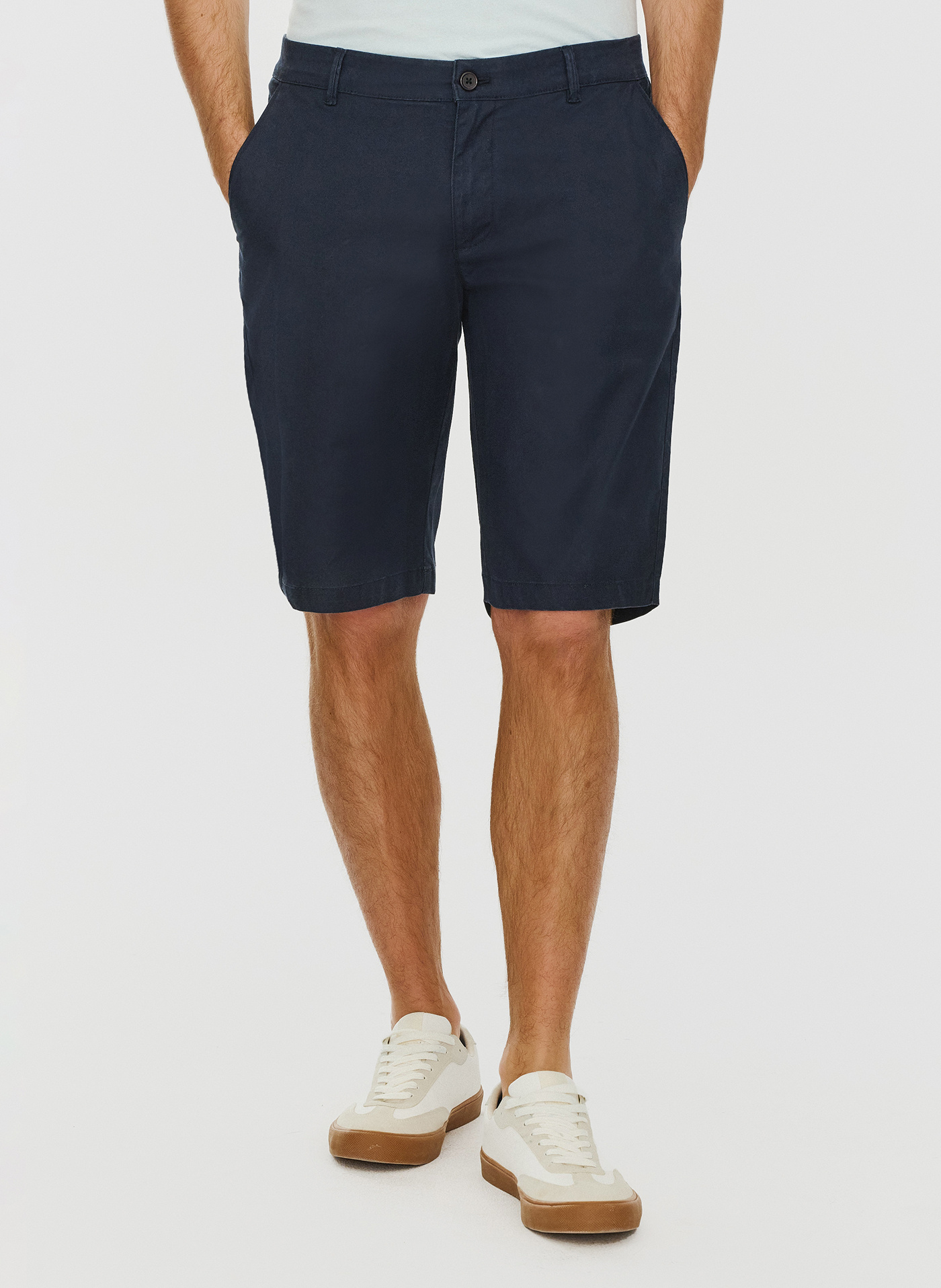 PAKO LORENTE – Bawełniane szorty męskie w kolorze granatowym