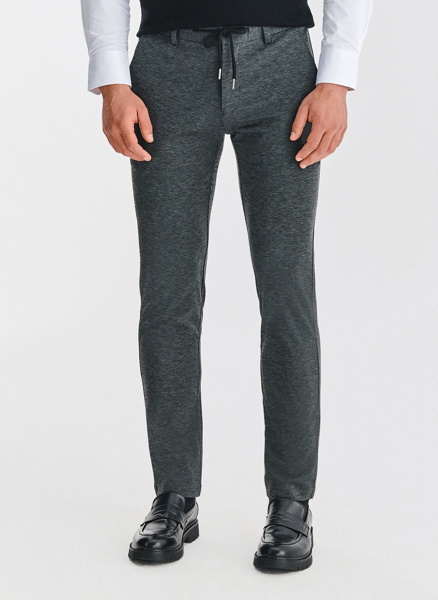 PAKO LORENTE – Szare casualowe spodnie męskie