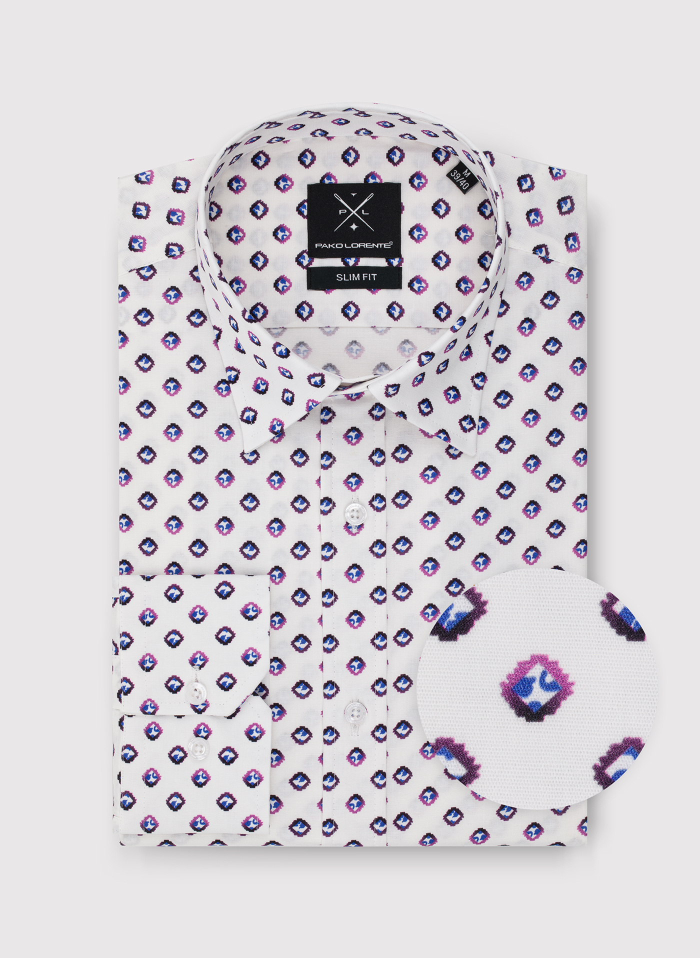 PAKO LORENTE – Koszula męska w mikrowzór