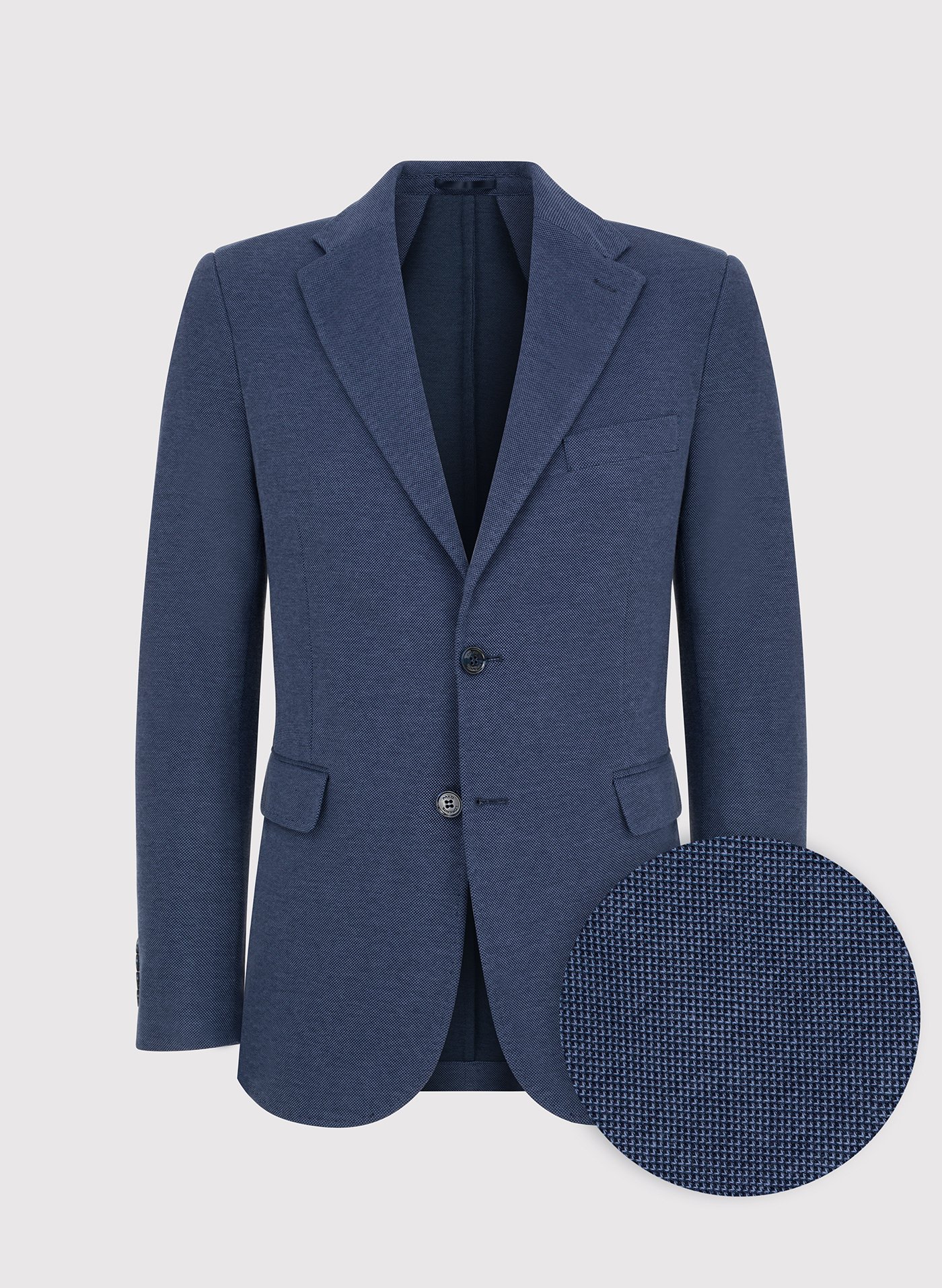 PAKO LORENTE – Granatowa marynarka z dzianiny