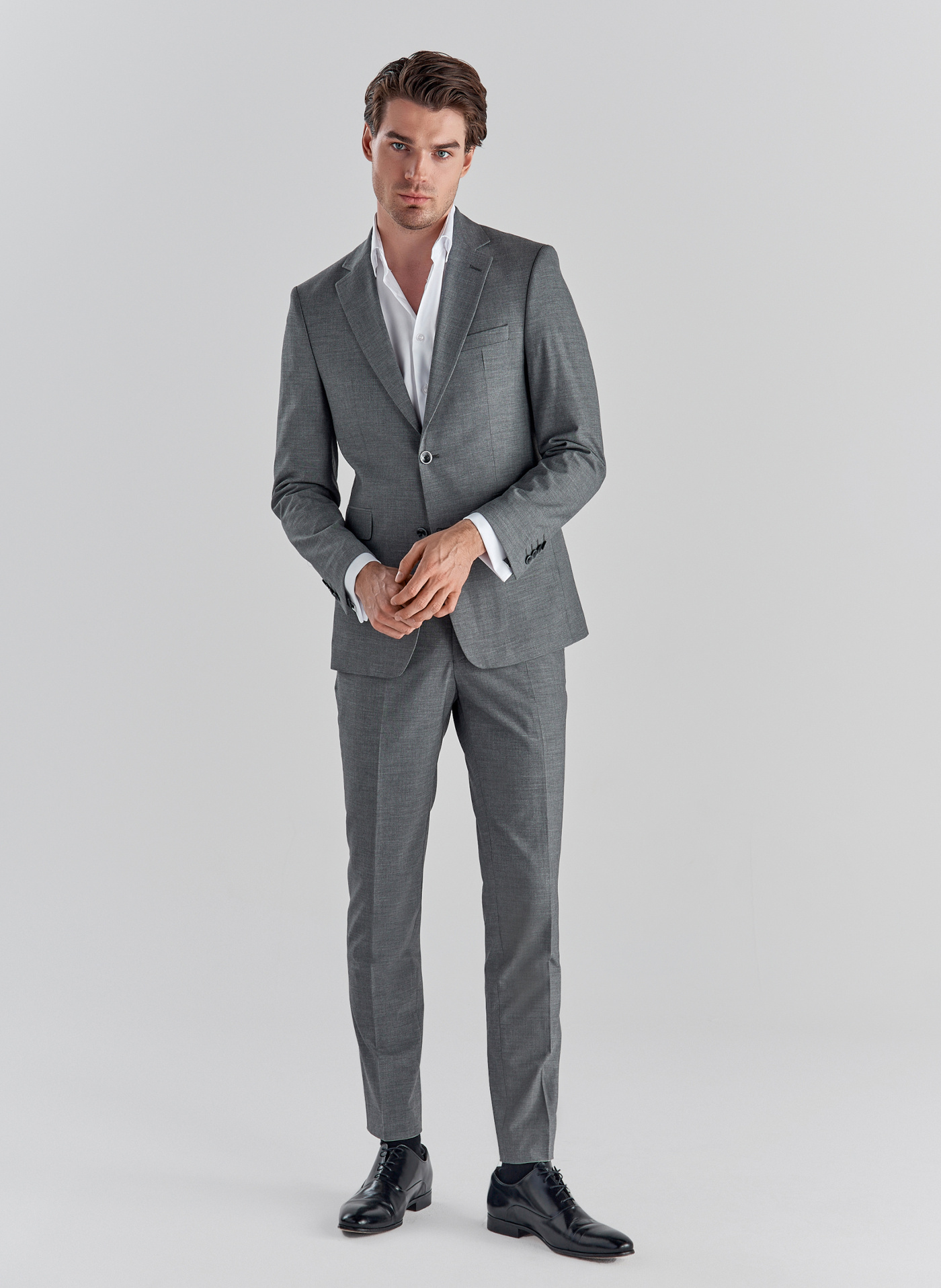 PAKO LORENTE – Szare spodnie garniturowe P22SF-6G-007-S-S